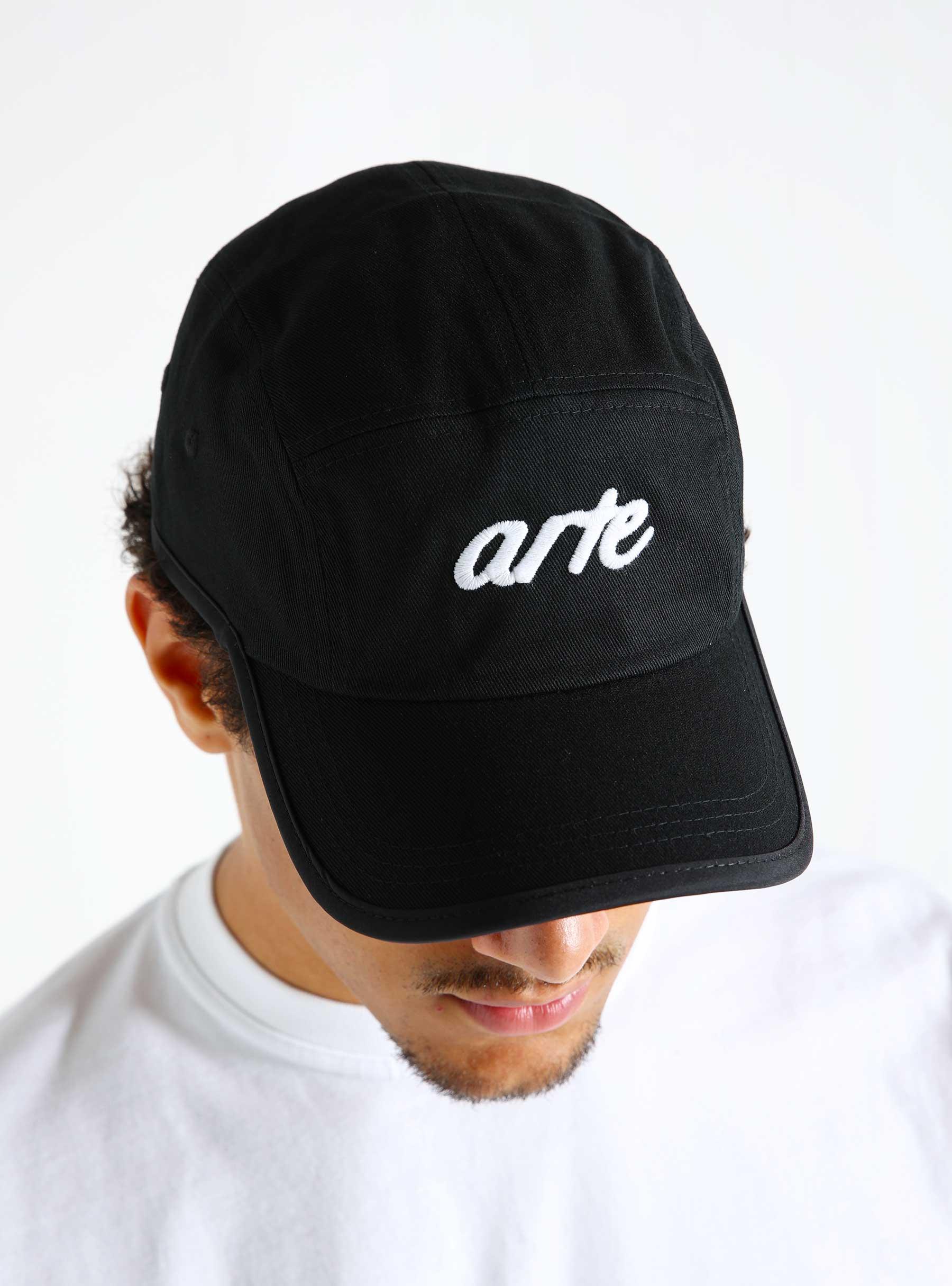 5-Panel Embroidery Cap Black AW24-225AC