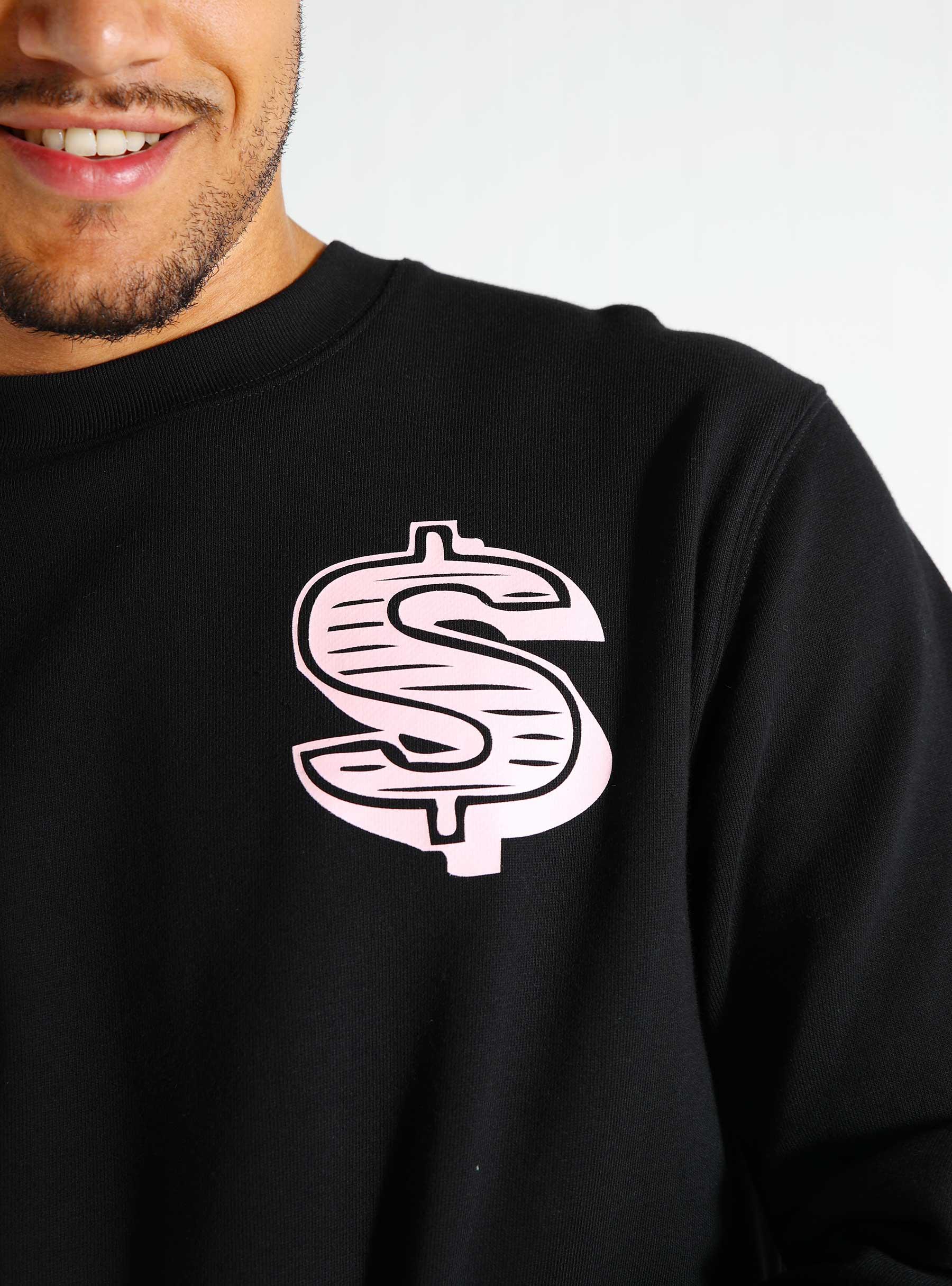 Dollar Logo Crewneck Black B24335