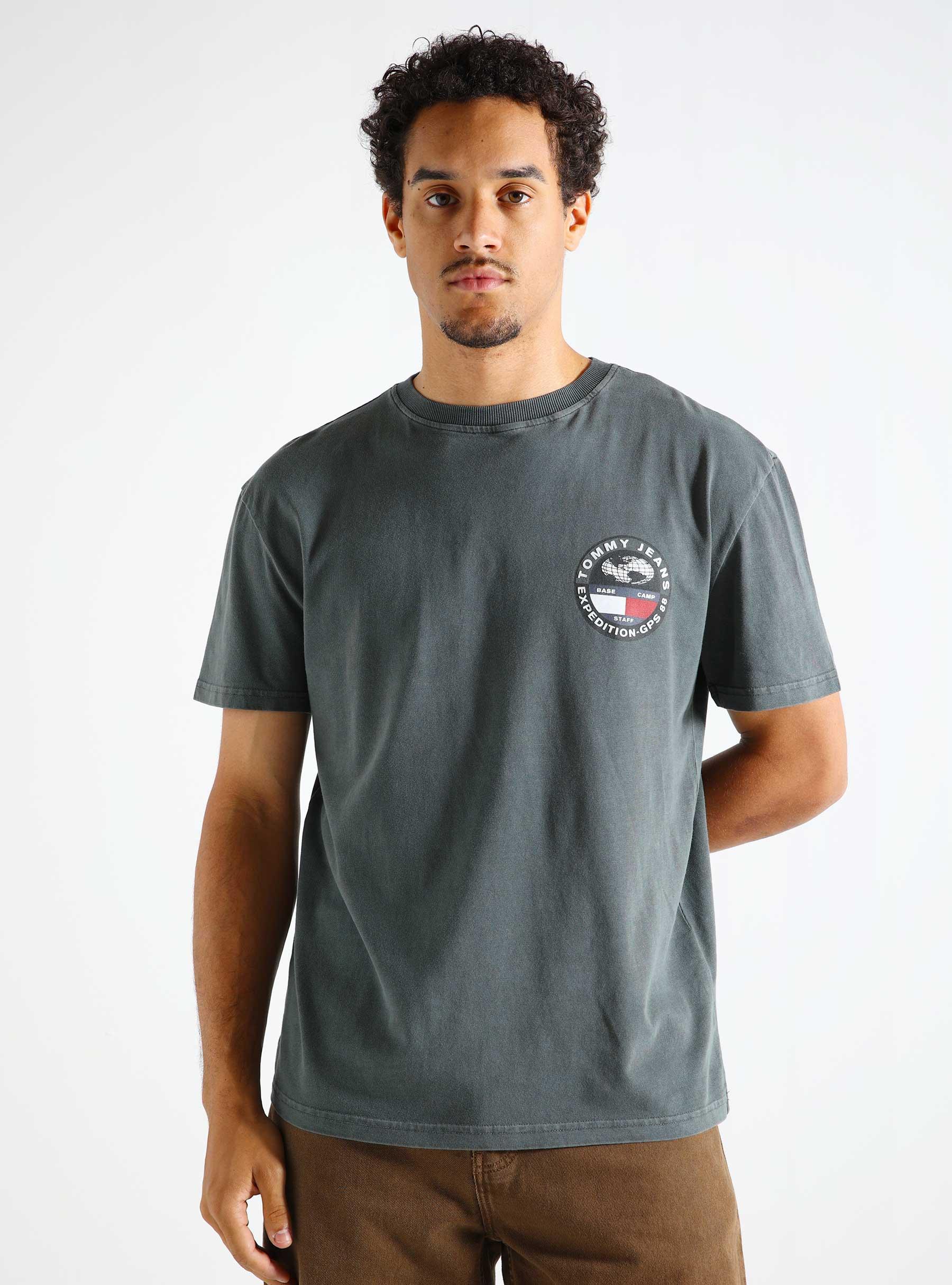 TJM Reg Prep Compass T-Shirt New Charcoal DM0DM19702PUB