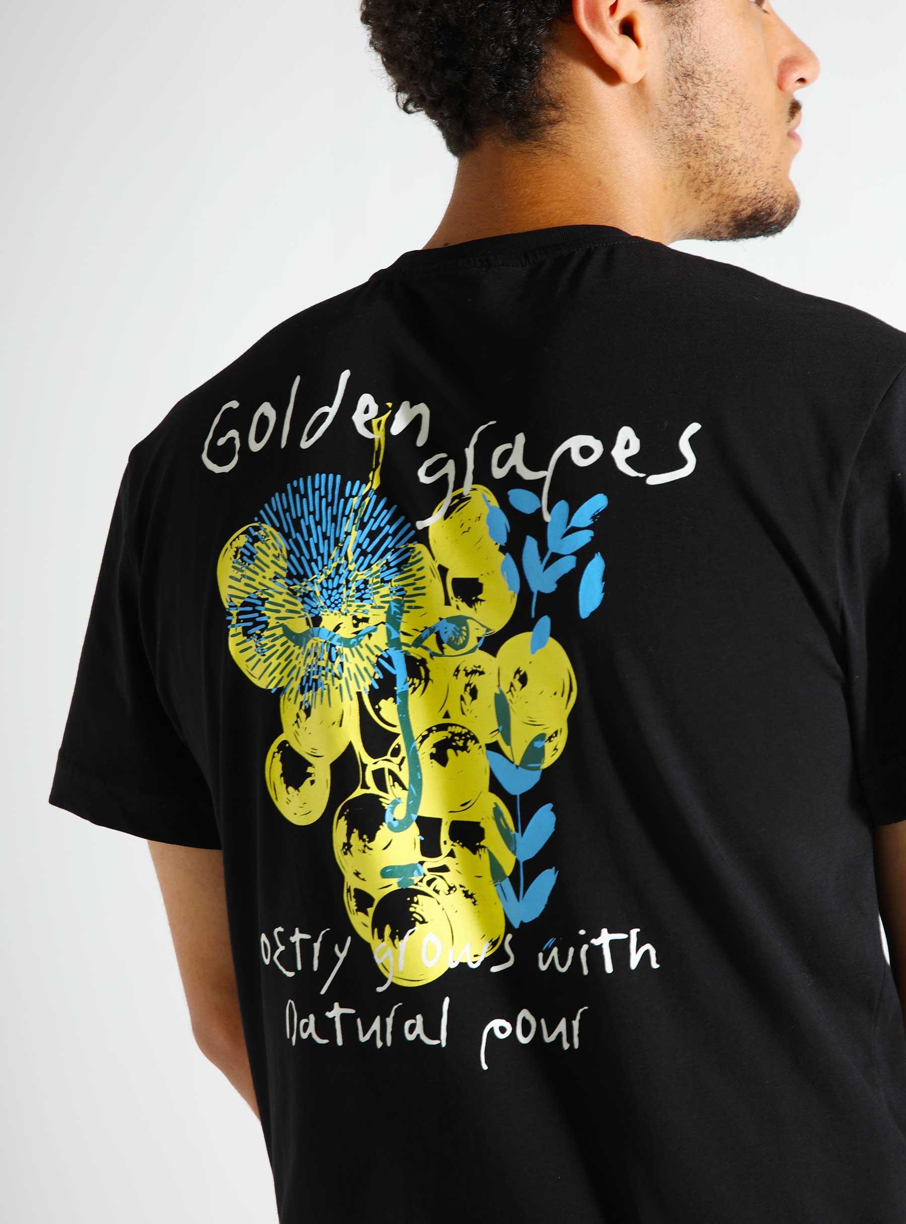 Beat Golden Grape T-shirt 1868 Black