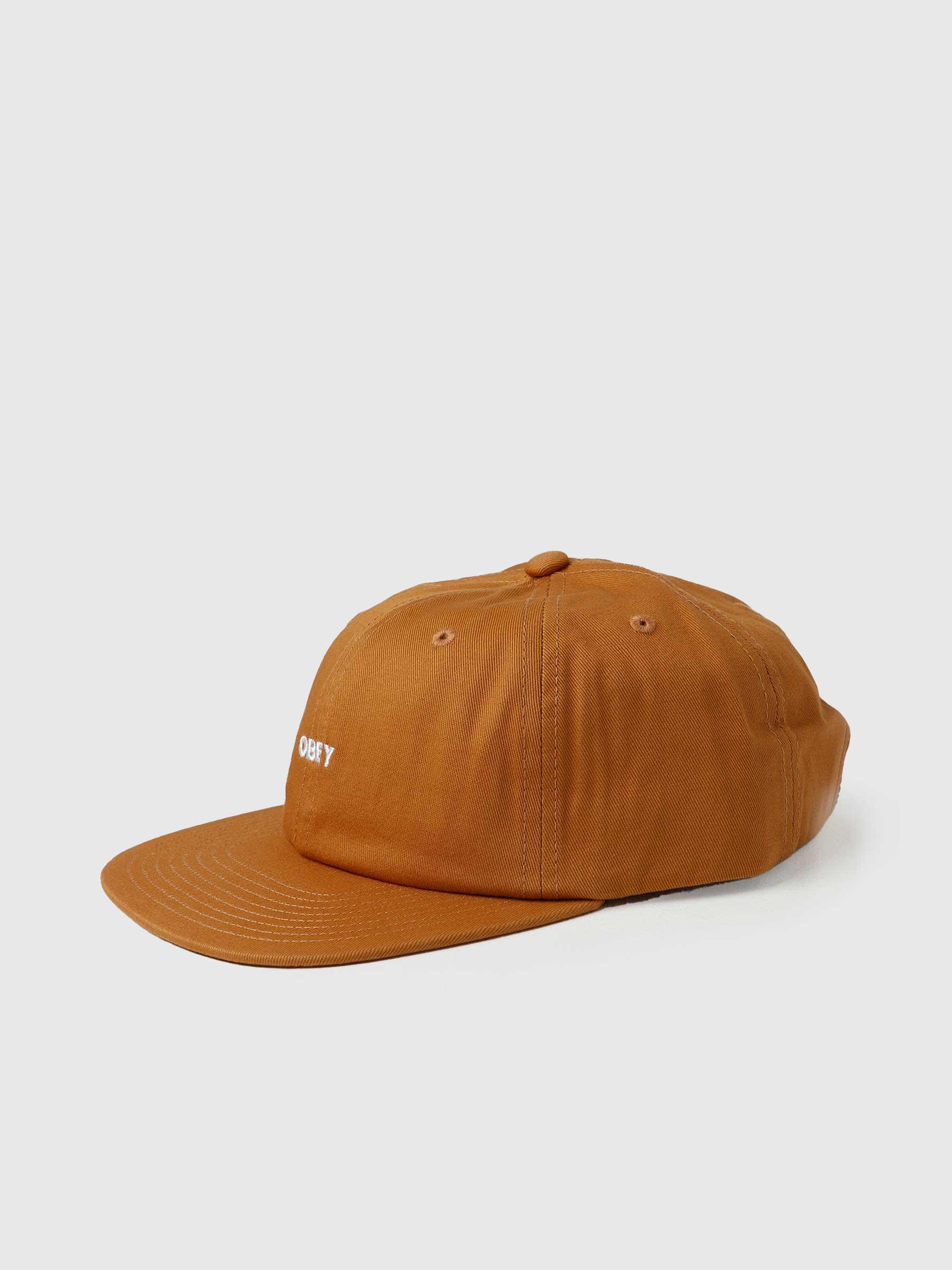 Bold Twill 6 Panel Strapback Brown Sugar 100580302