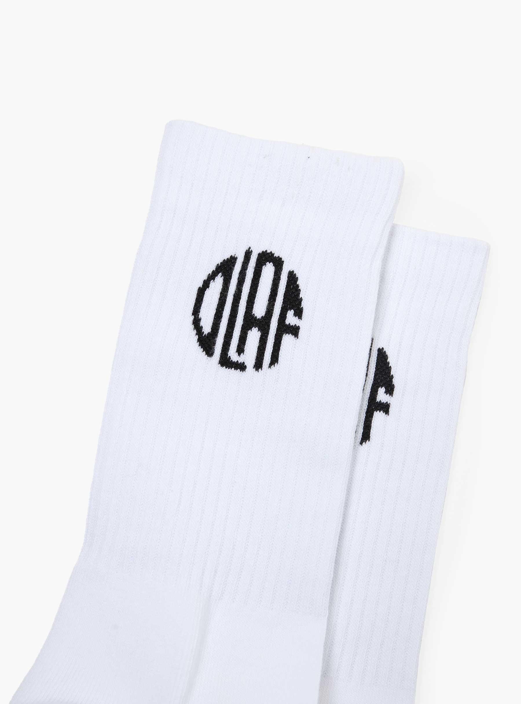 Circle Logo Sock Optical White A180802