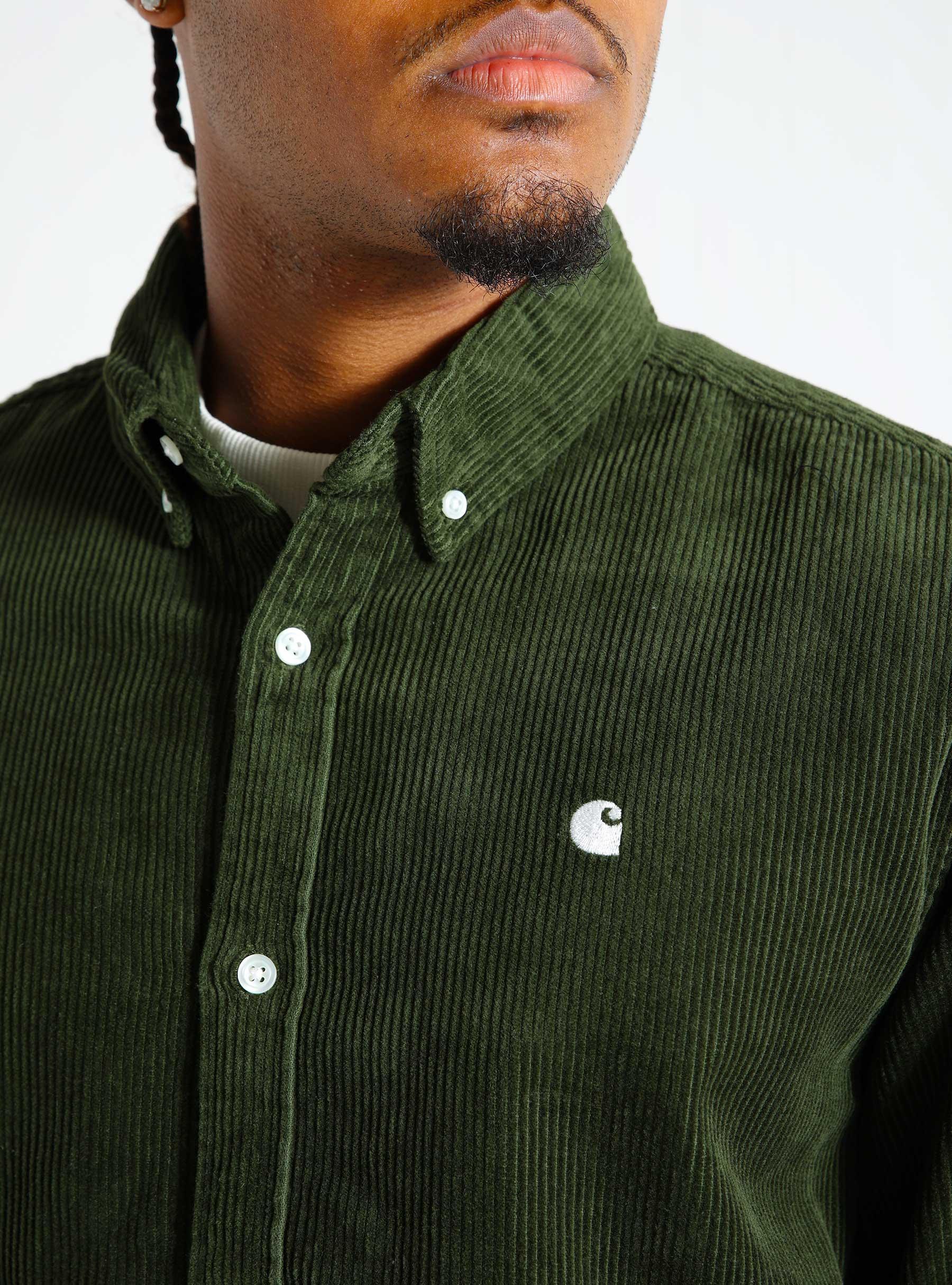 Madison Cord Shirt Tarragon Wax I029958-2EDXX