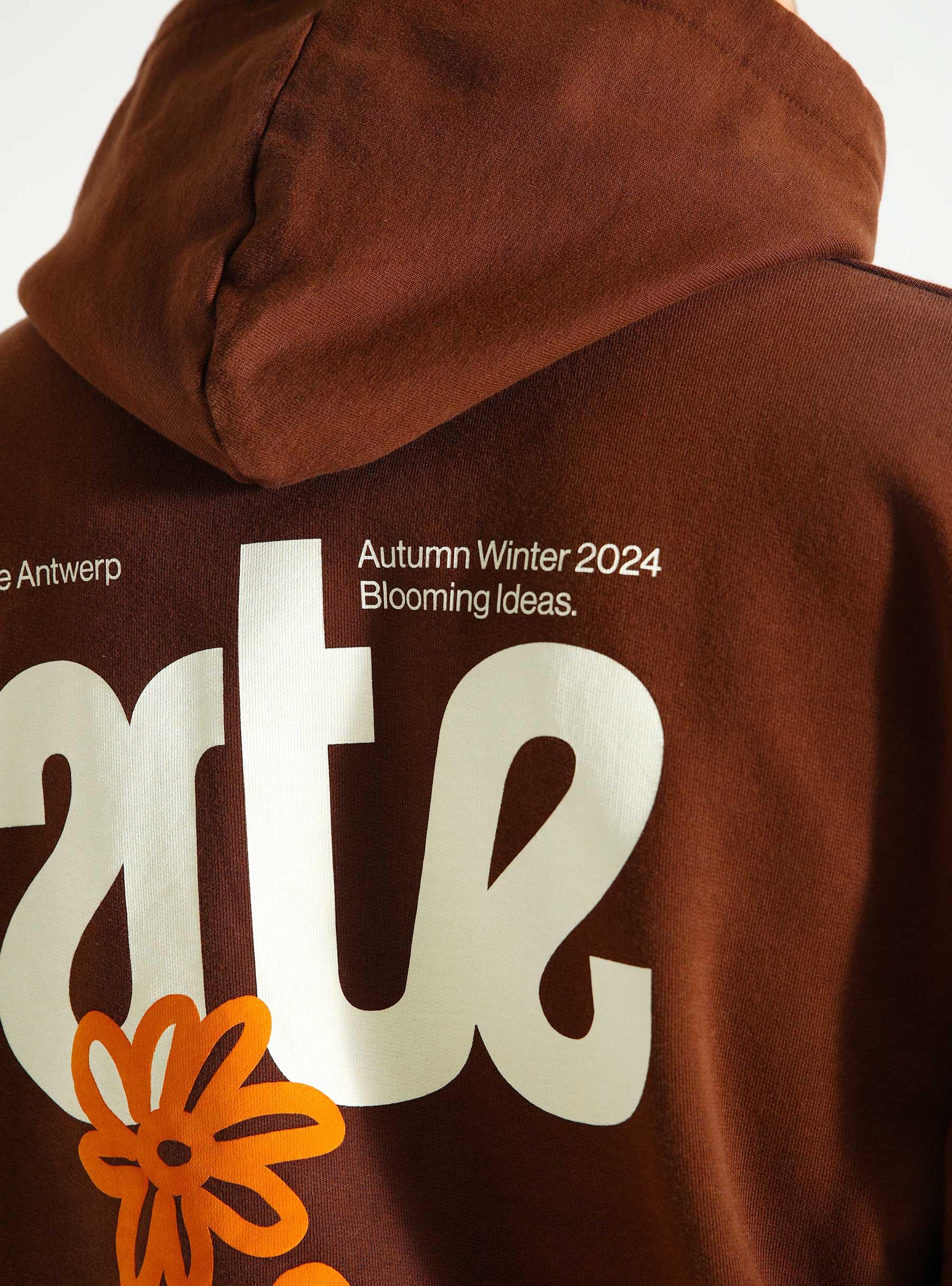 Blooming Ideas Hoodie Brown AW24-134H