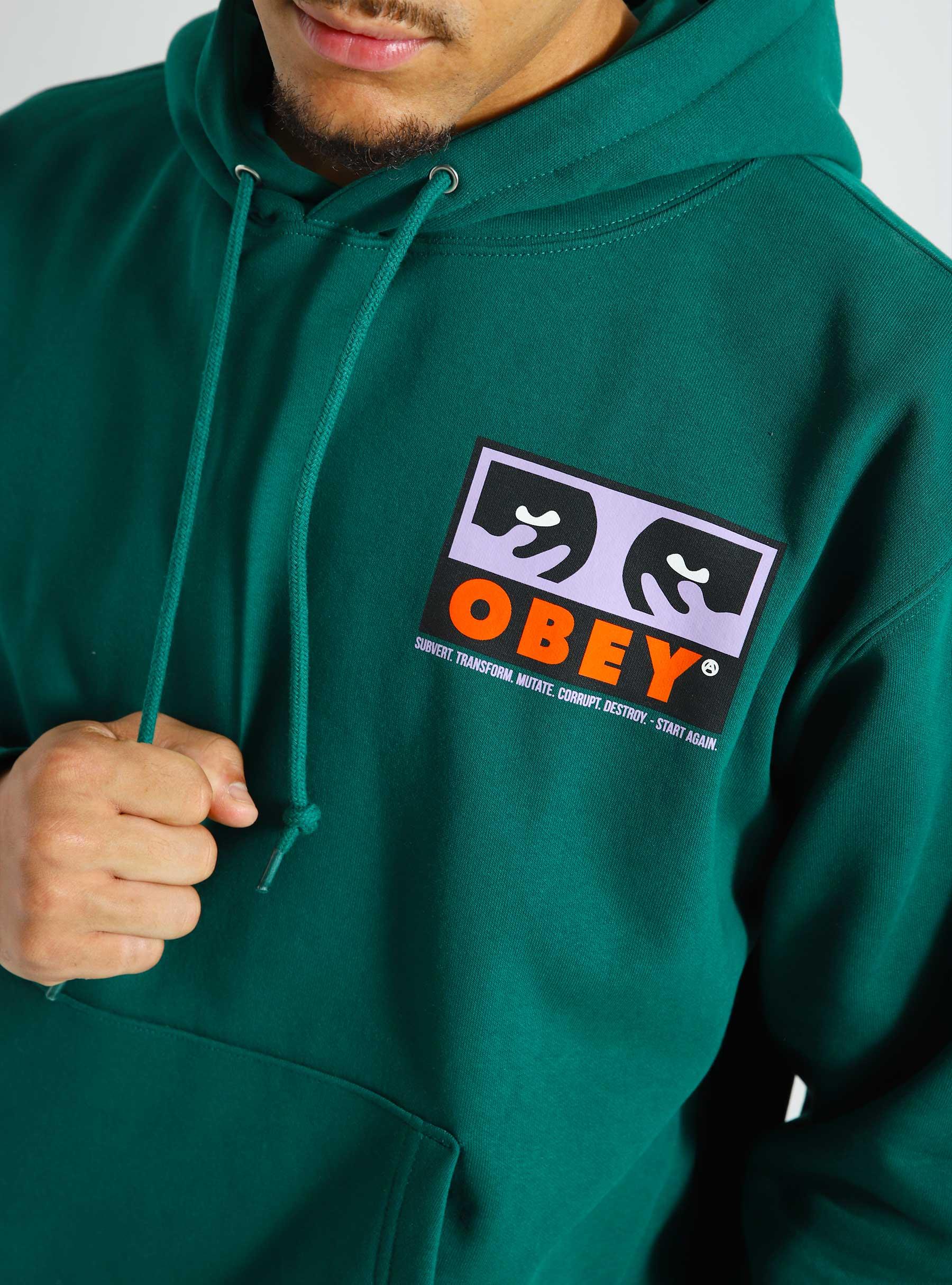 Obey Subvert Hoodie Adventure Green 112843576-AVG