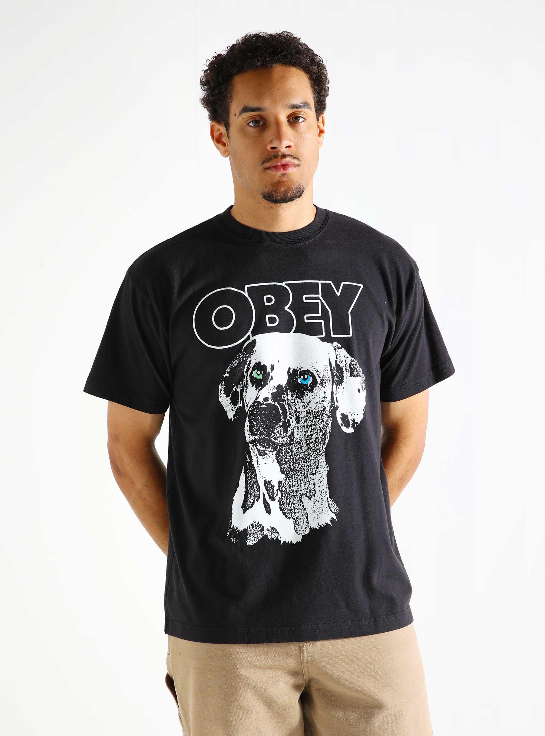 Obey Dalmation T-shirt Vintage Black 166913923-VBL