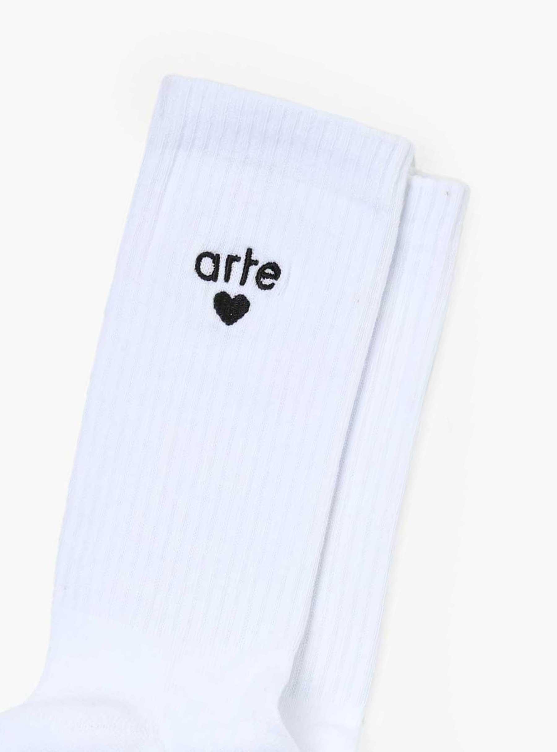 Basic Arte Heart Socks White AW24-238SK