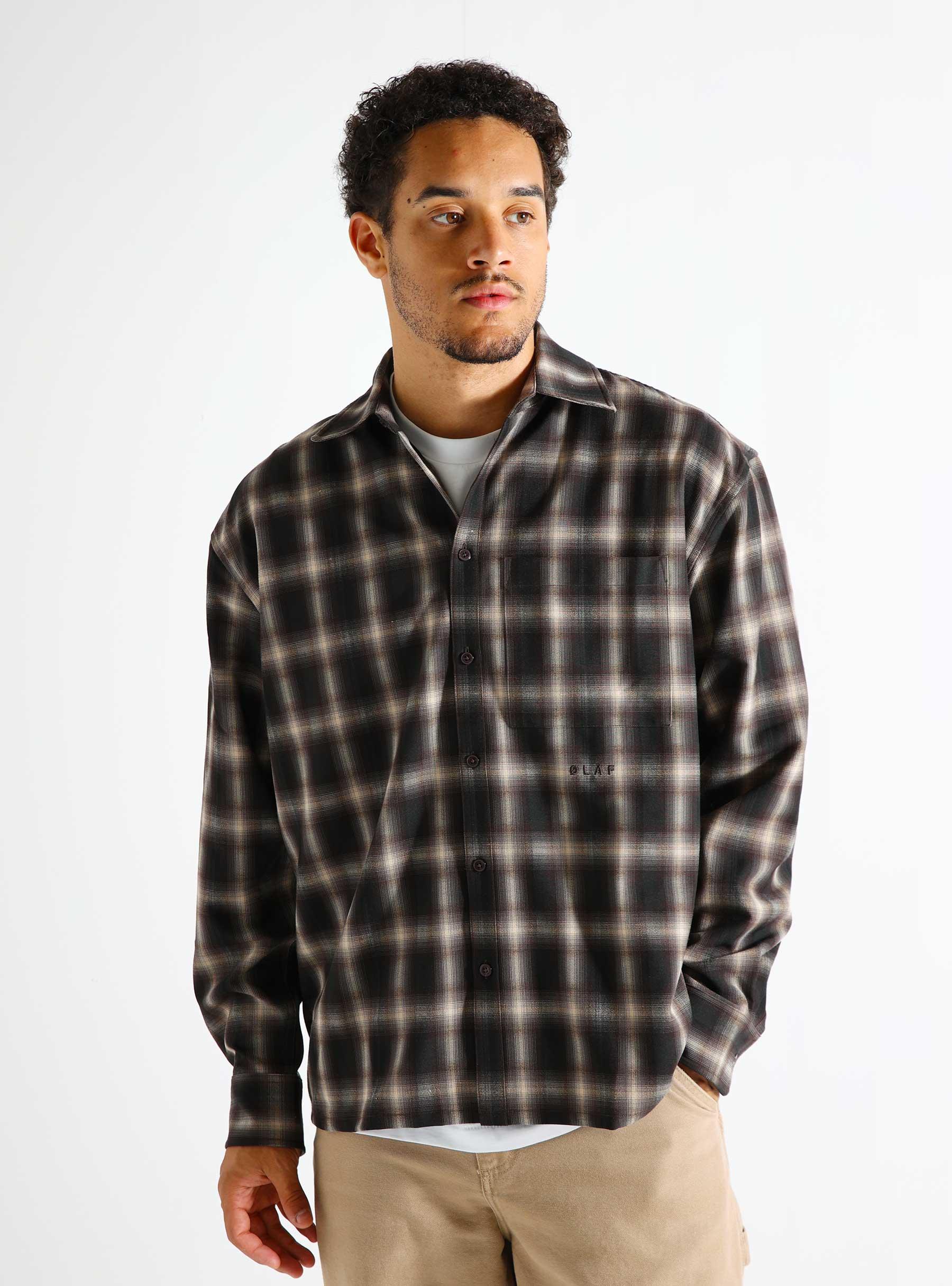 Plaid Boxy Shirt Brown/Multi M180304