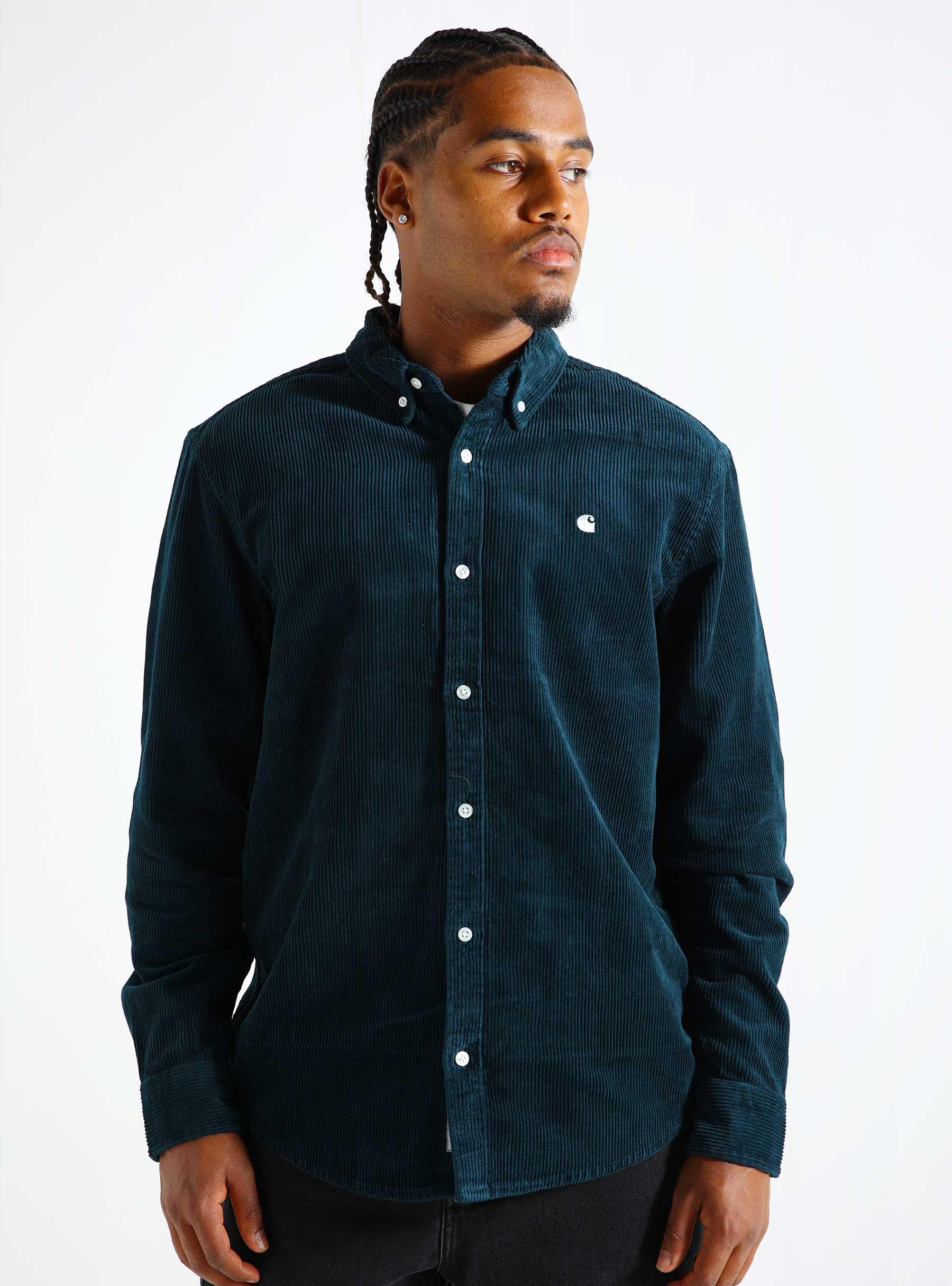 Madison Cord Shirt Duck Blue Wax I029958-2EGXX