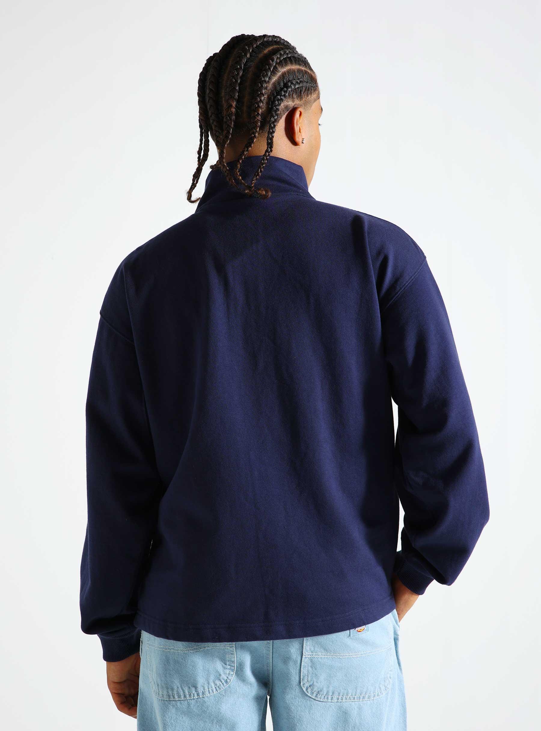 Lemon Buckle Quarter Zip Navy 368