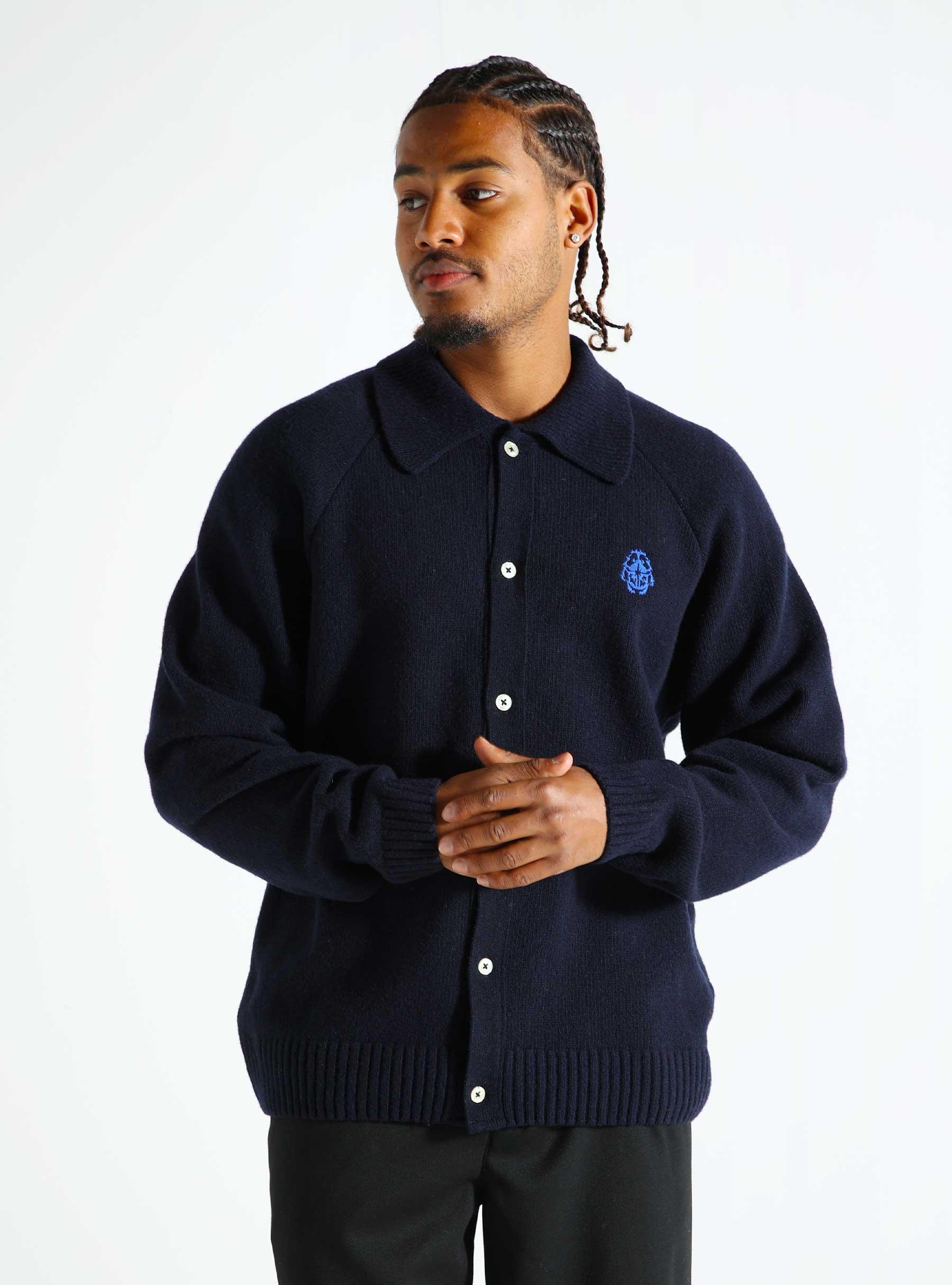 Mars Polo Cardigan Navy I034132-7767