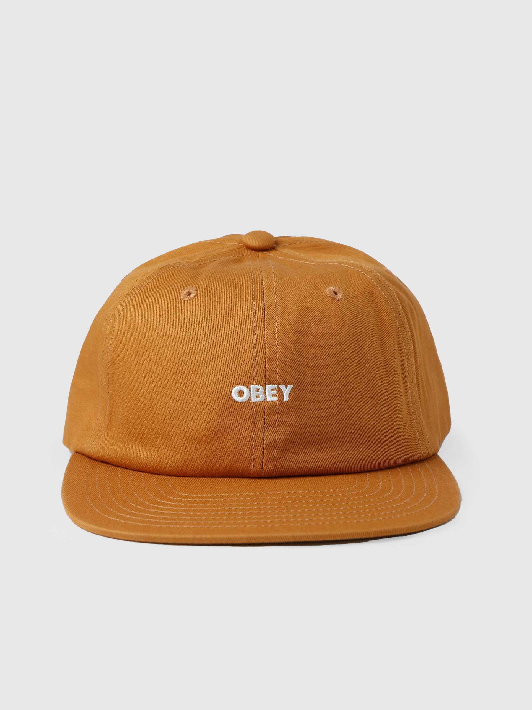 Bold Twill 6 Panel Strapback Brown Sugar 100580302