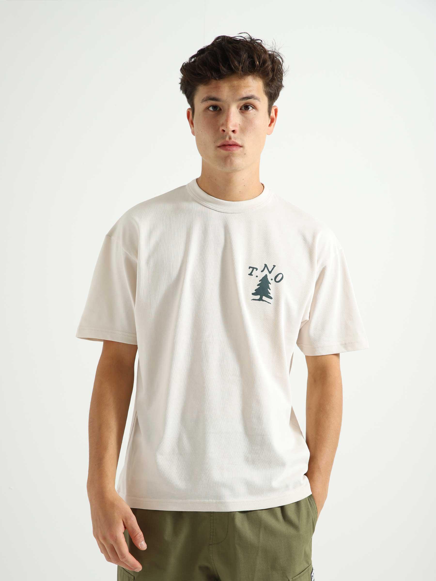 Survival Book T-shirt White Sand 100SBF23.005