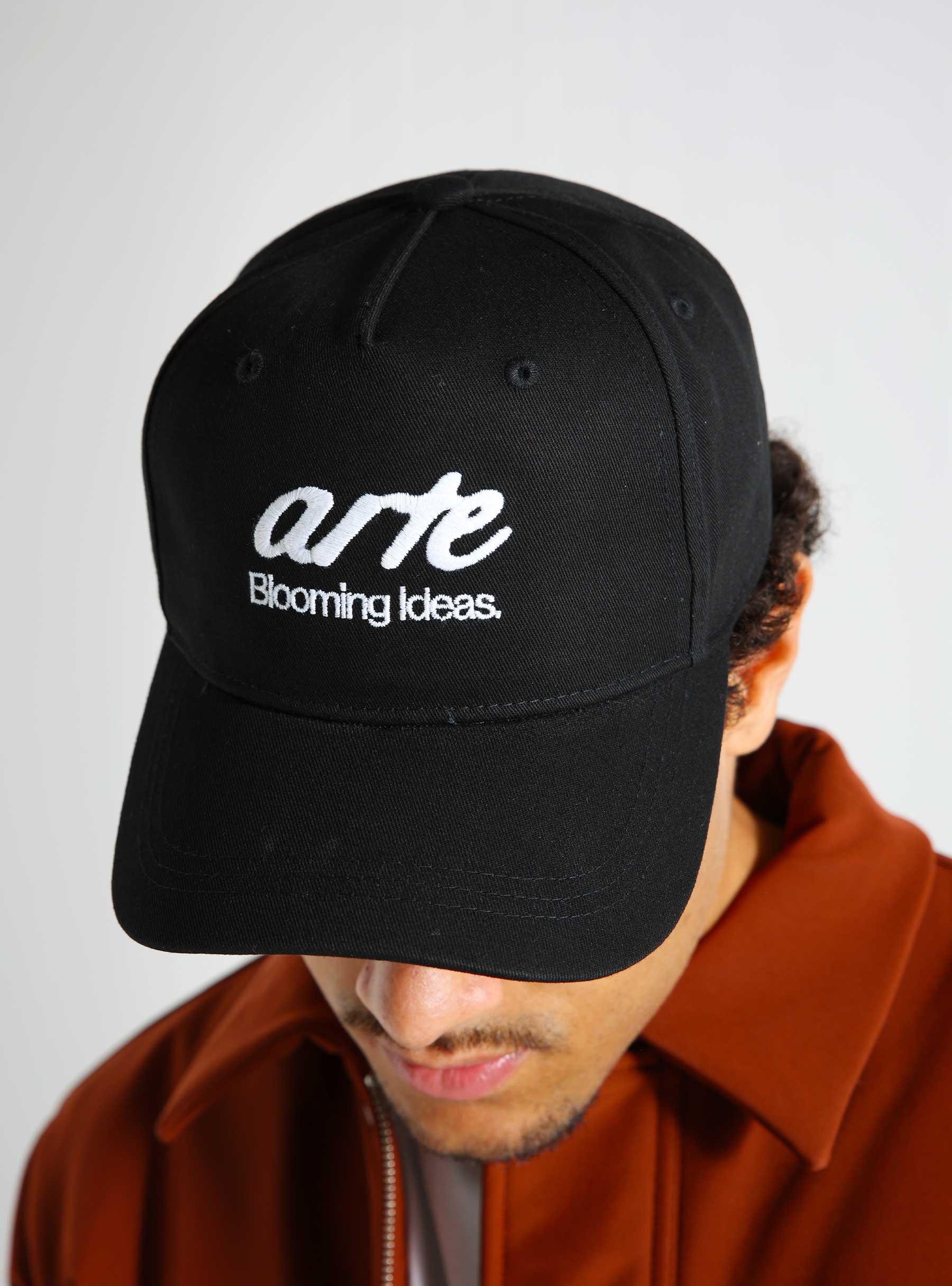 Front Logo Embroidery Cap Black AW24-224AC