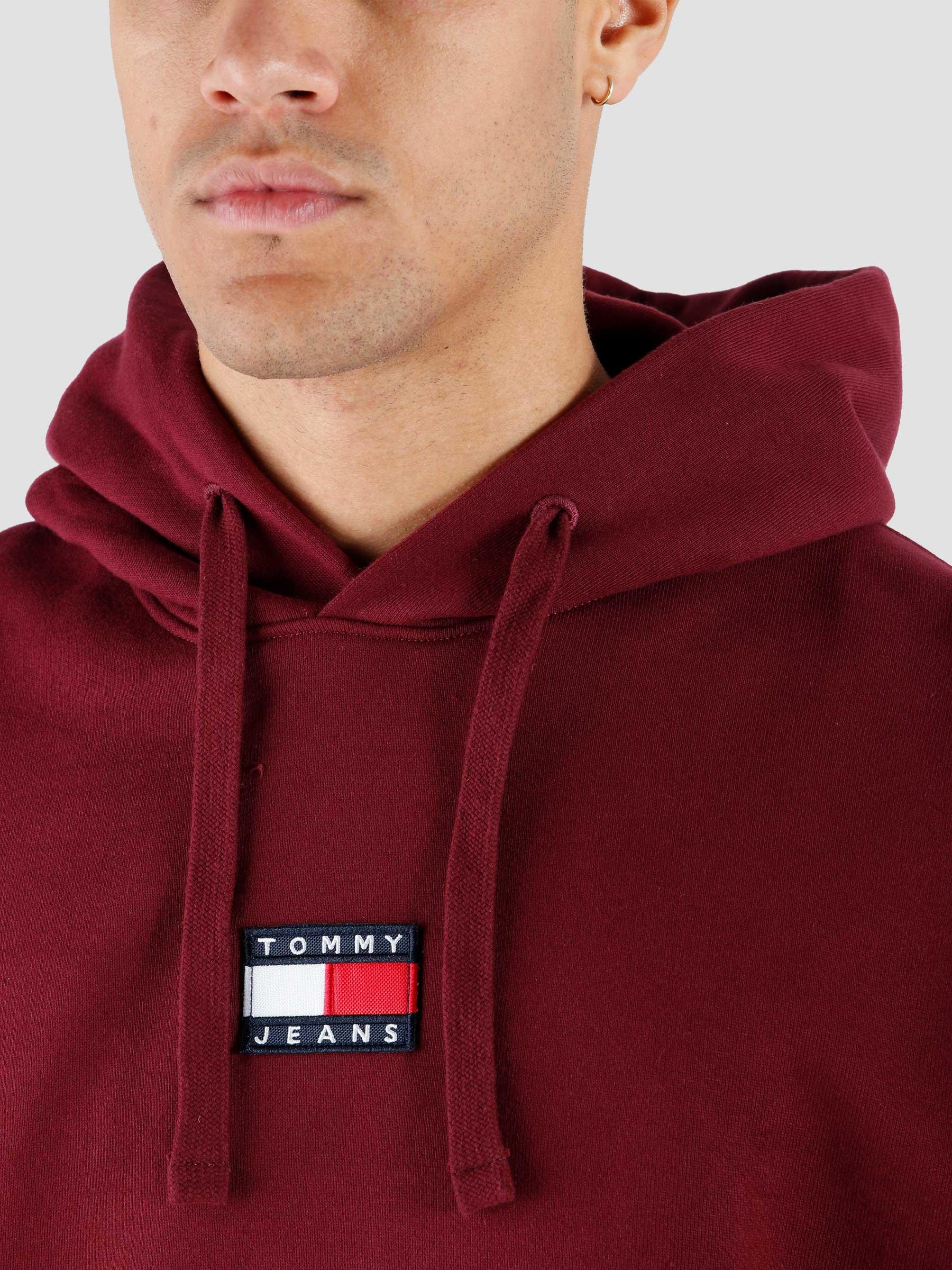 Tommy Jeans TJM Tommy Rouge Deep - Badge Hoodie Freshcotton