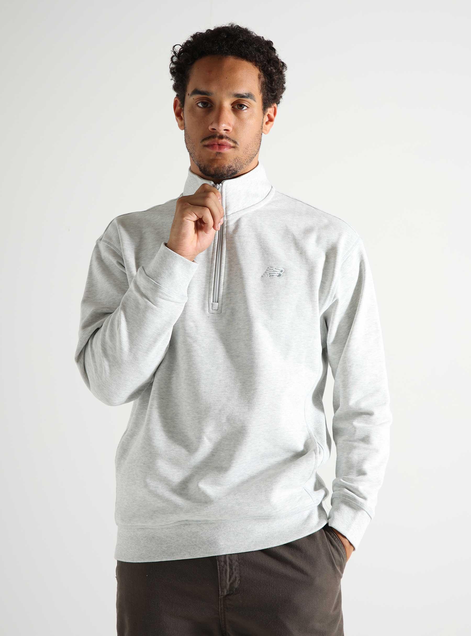 Athletics Fleece Quarter Zip Ash Heather MT43501