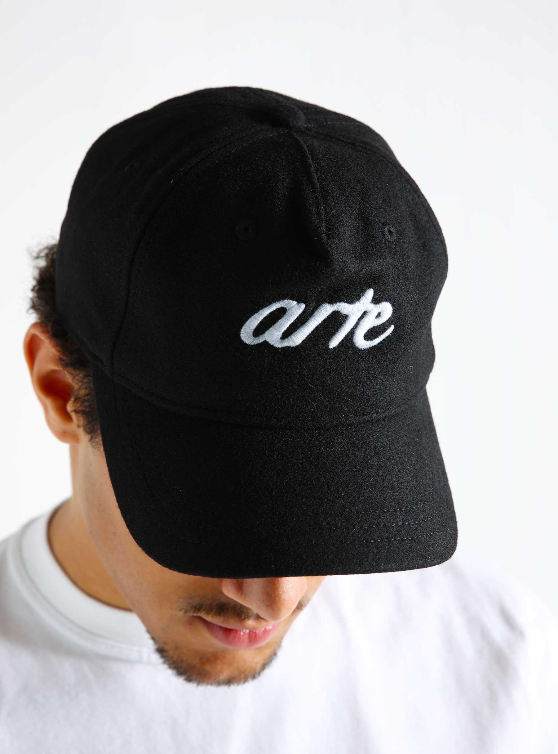 Front Logo Embroidery Cap Black AW24-224AC.1