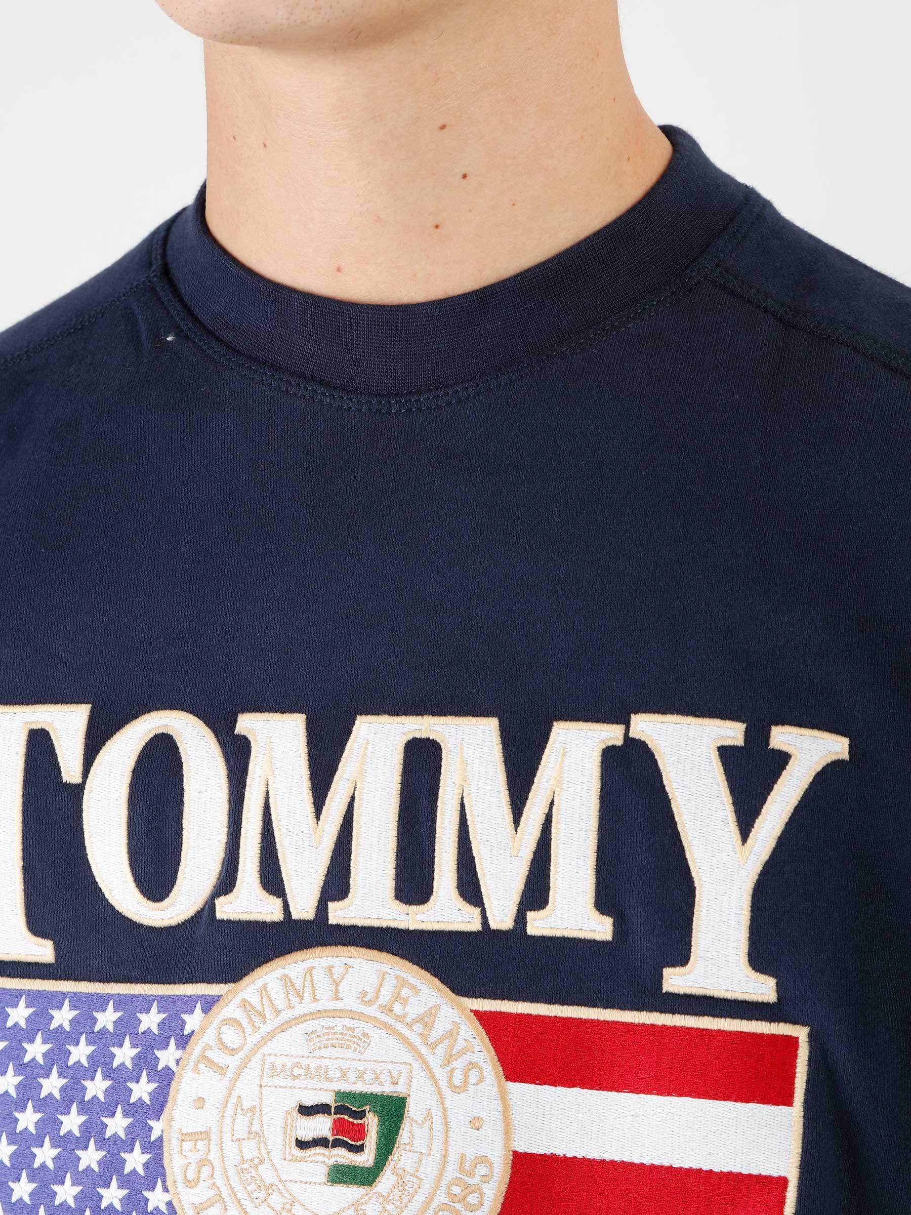 Twilight - Crewneck TJ Luxe TJM Freshcotton Boxy Navy Jeans Tommy