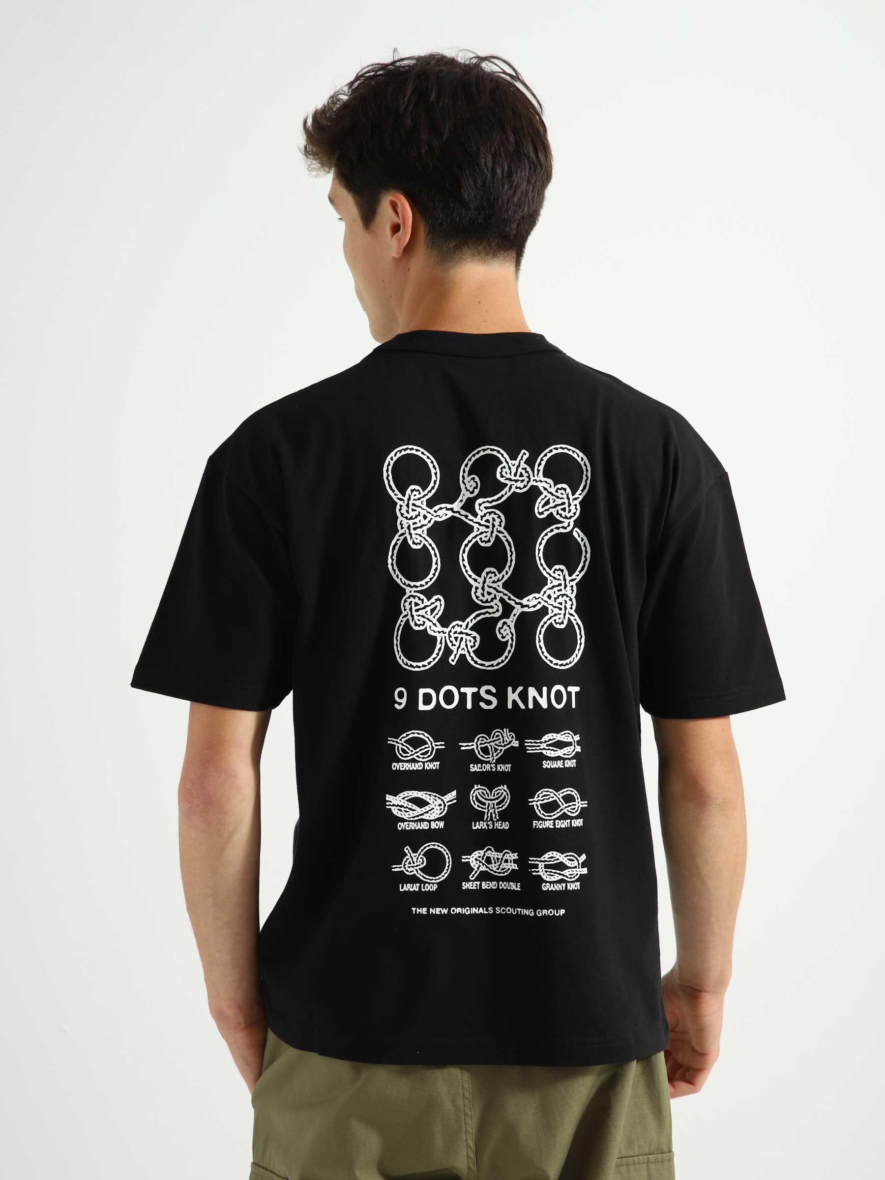 9-Knots T-shirt Black 100KNF23.999