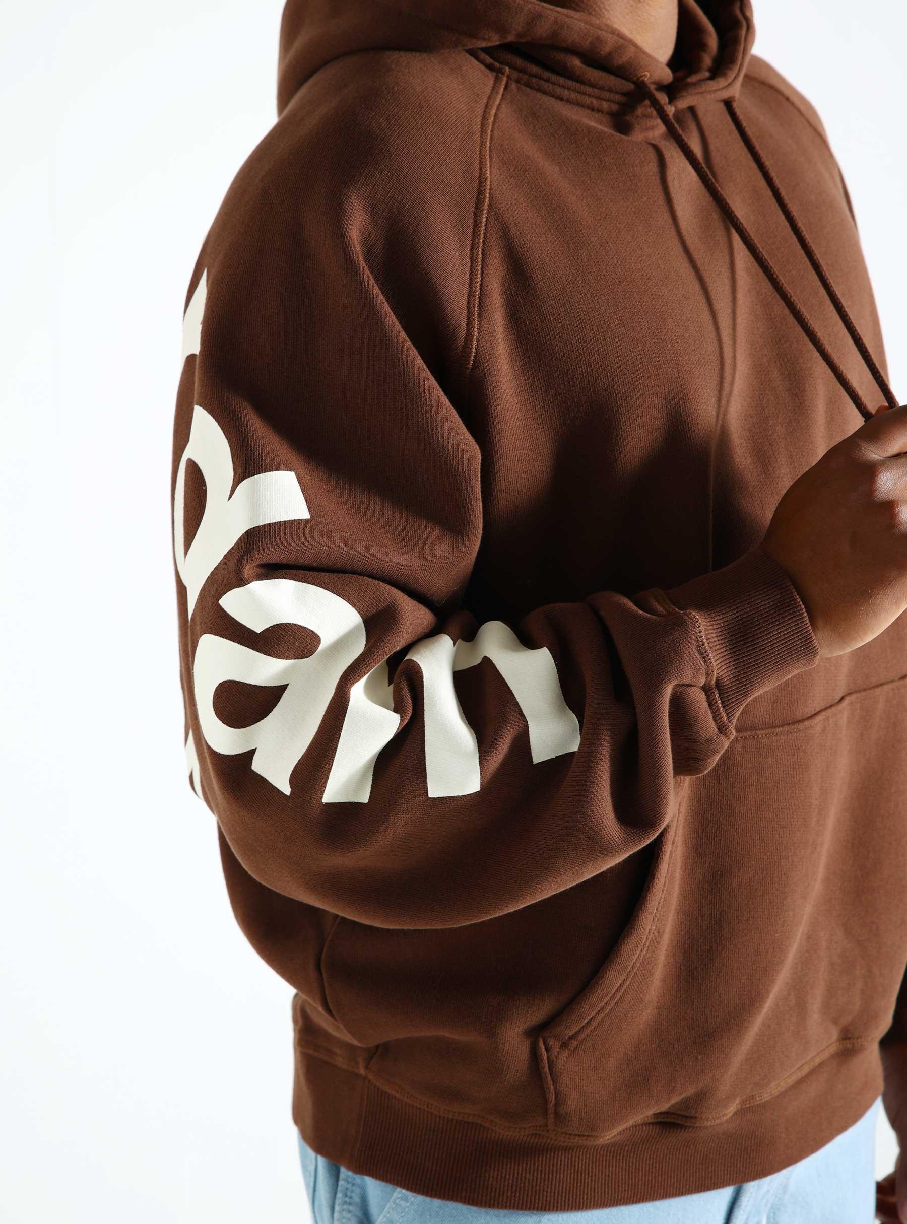 Logo Line Hoodie Brown 2402167001