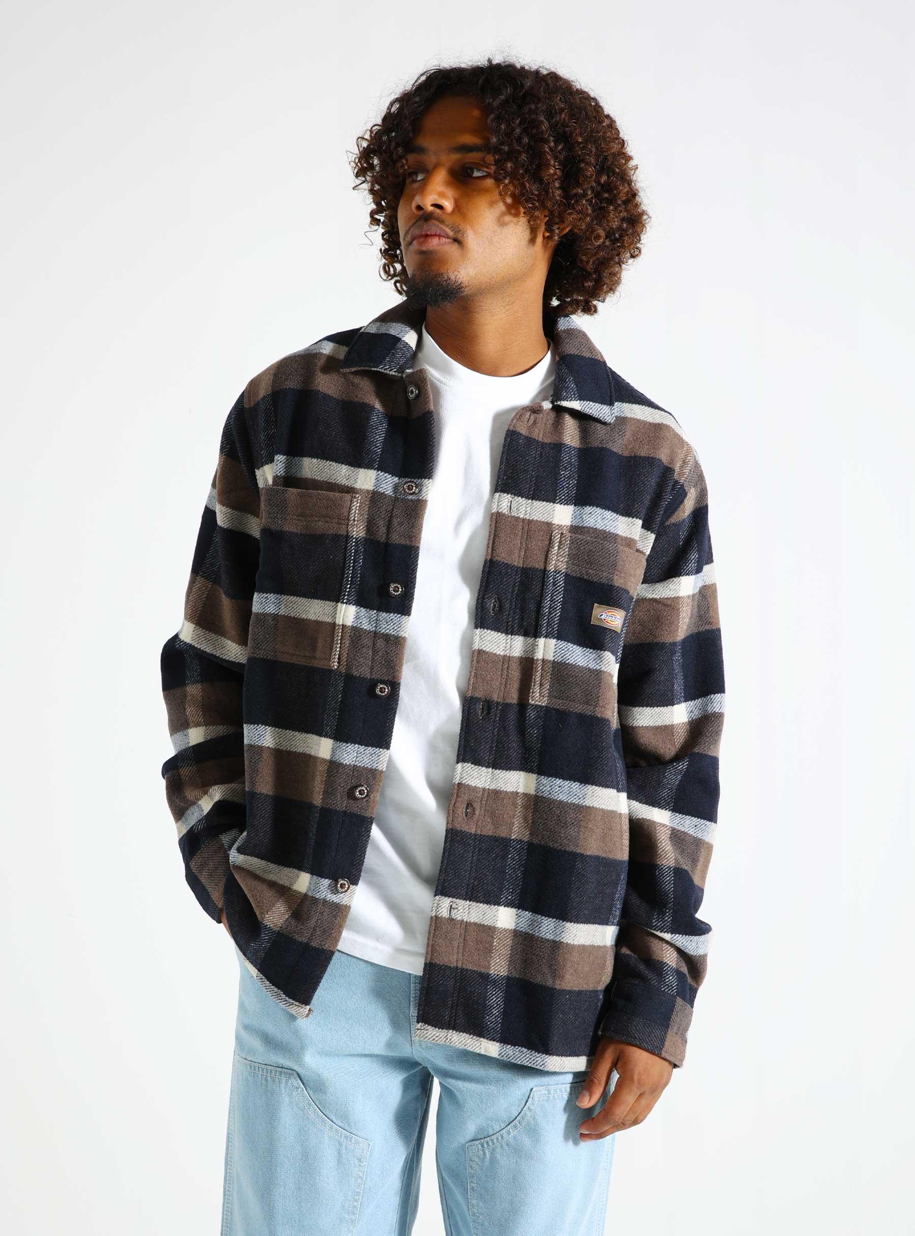 Plaid Coaling Longsleeve Shirt Mushroom DK0A4XZZMR11