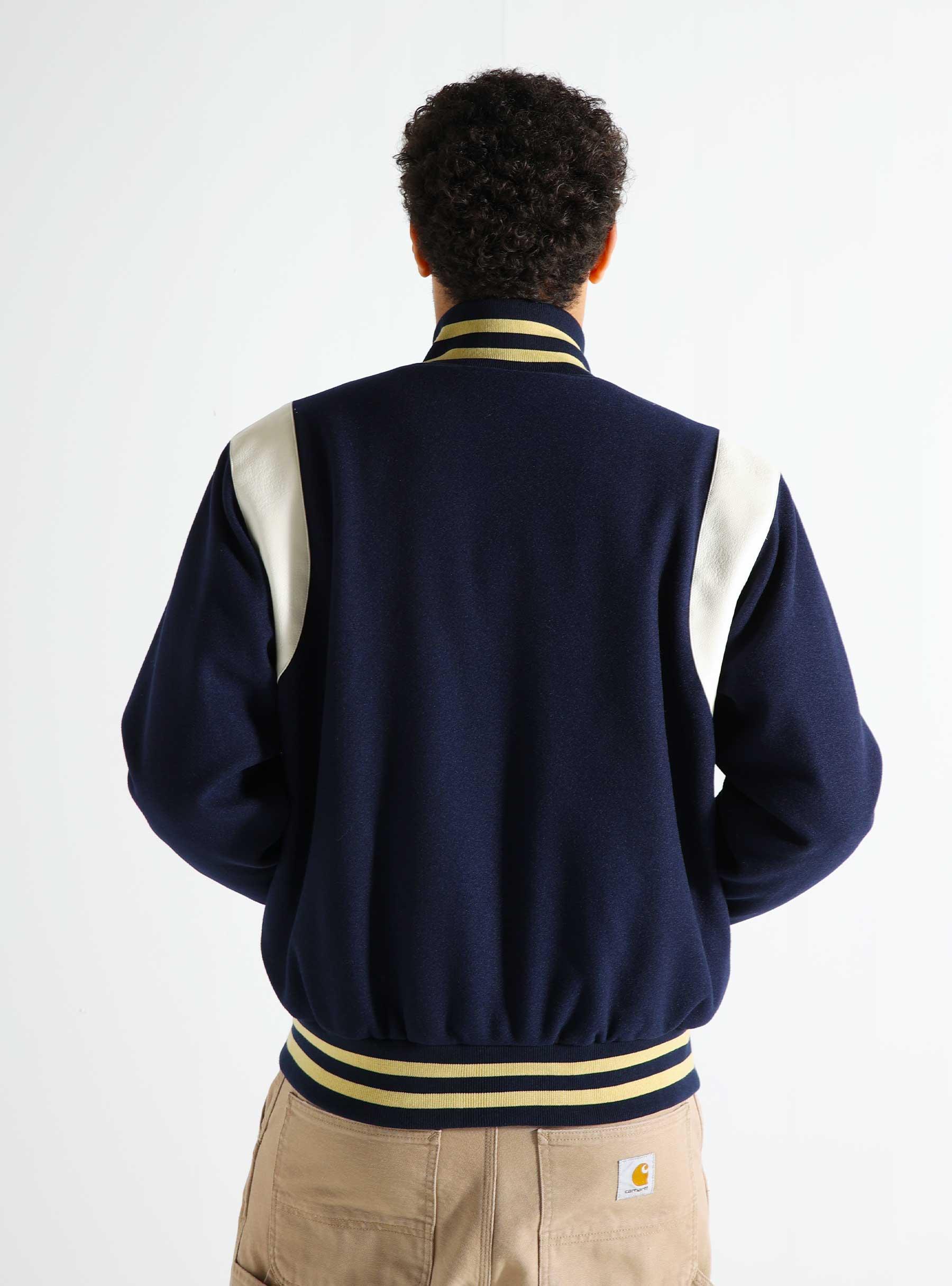 Drippy Varsity Jacket Navy IC24301