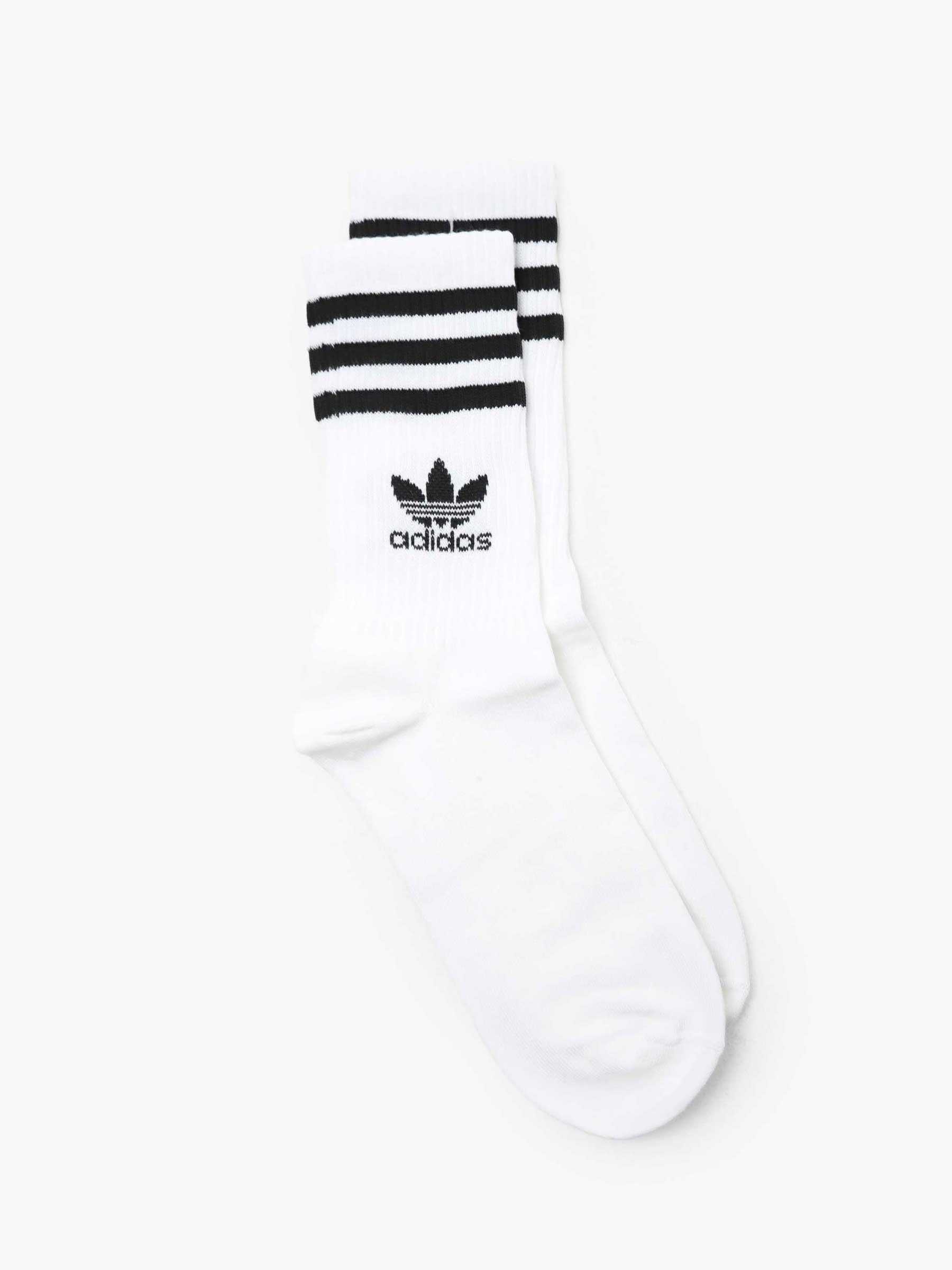 adidas Crew Sock 3-Stripes White - Freshcotton