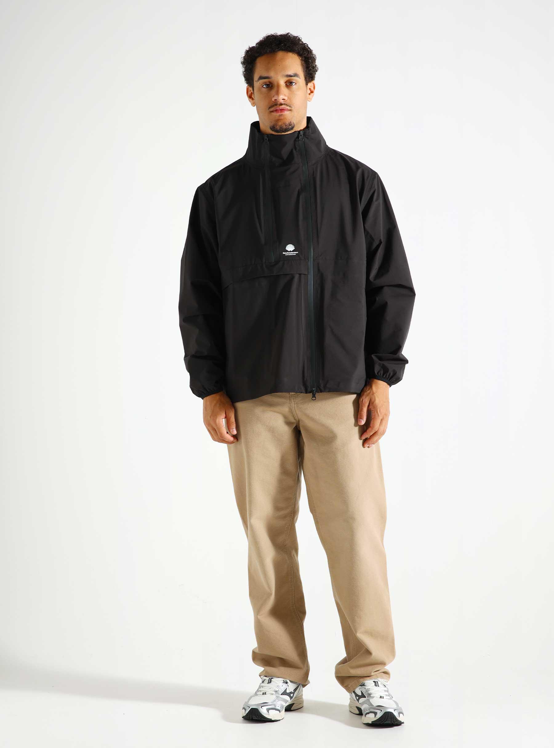 Rip Stop Asym Jacket Black 2402126001