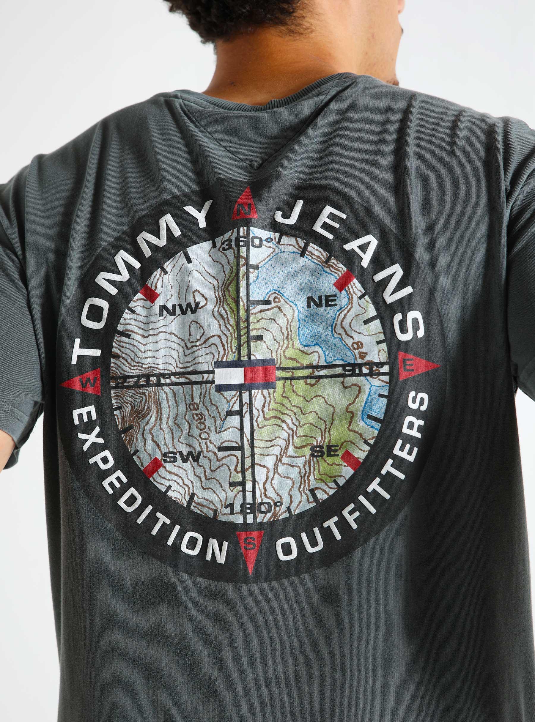 TJM Reg Prep Compass T-Shirt New Charcoal DM0DM19702PUB