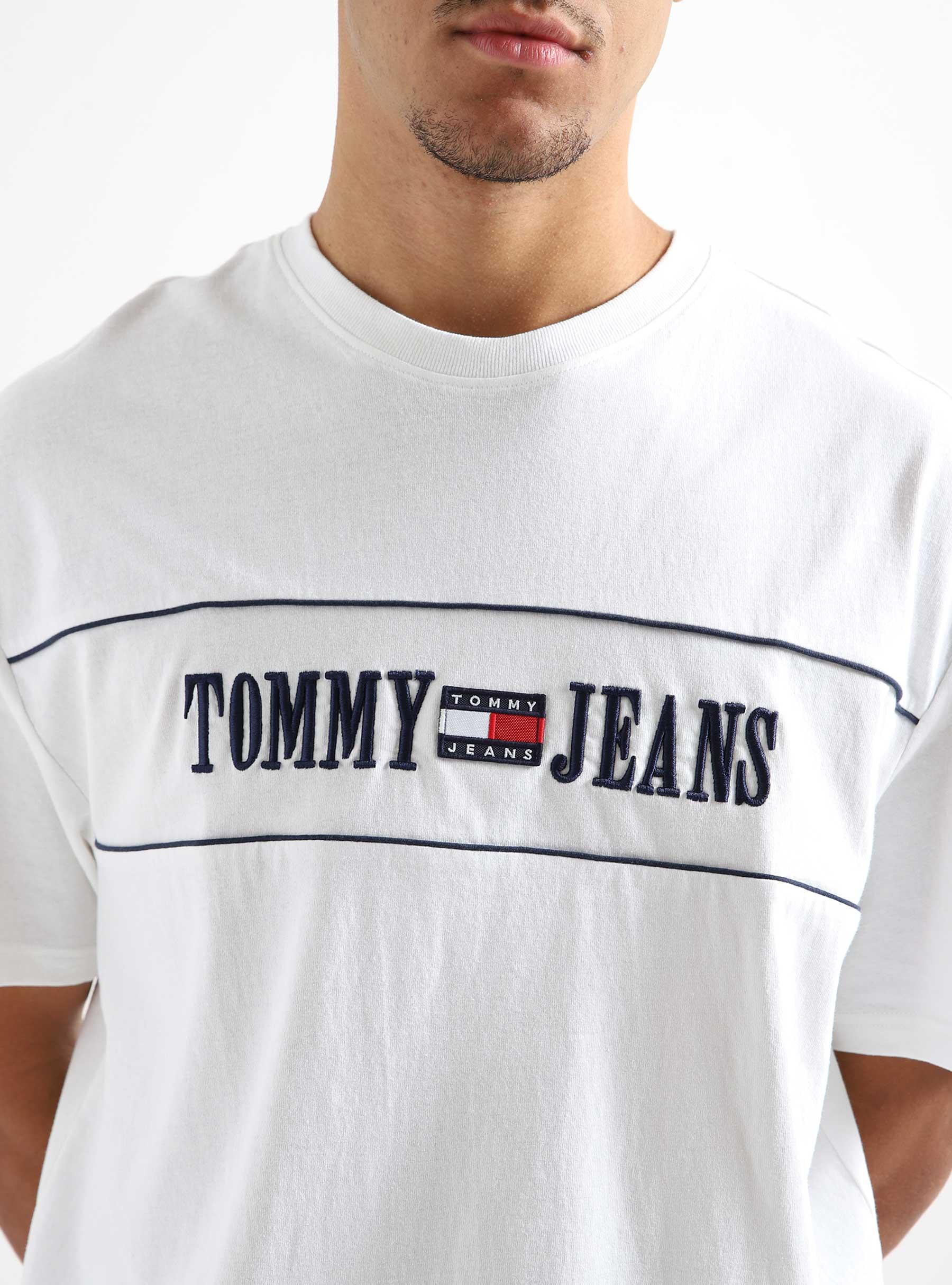Tommy TJM Skate T-shirt Jeans - Archive White Freshcotton