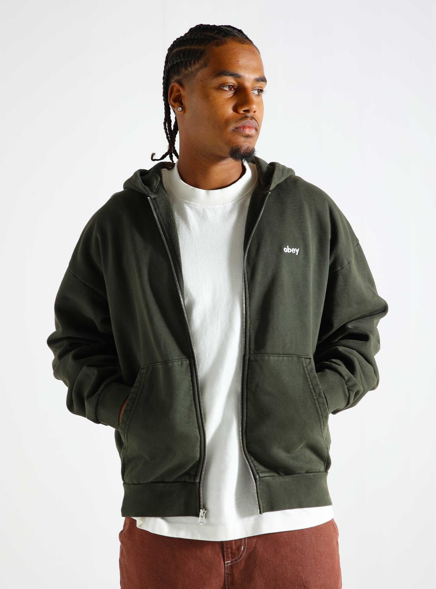 Lowercase Pigment Zip Hoodie Pigment Rosin 112460019-RSI