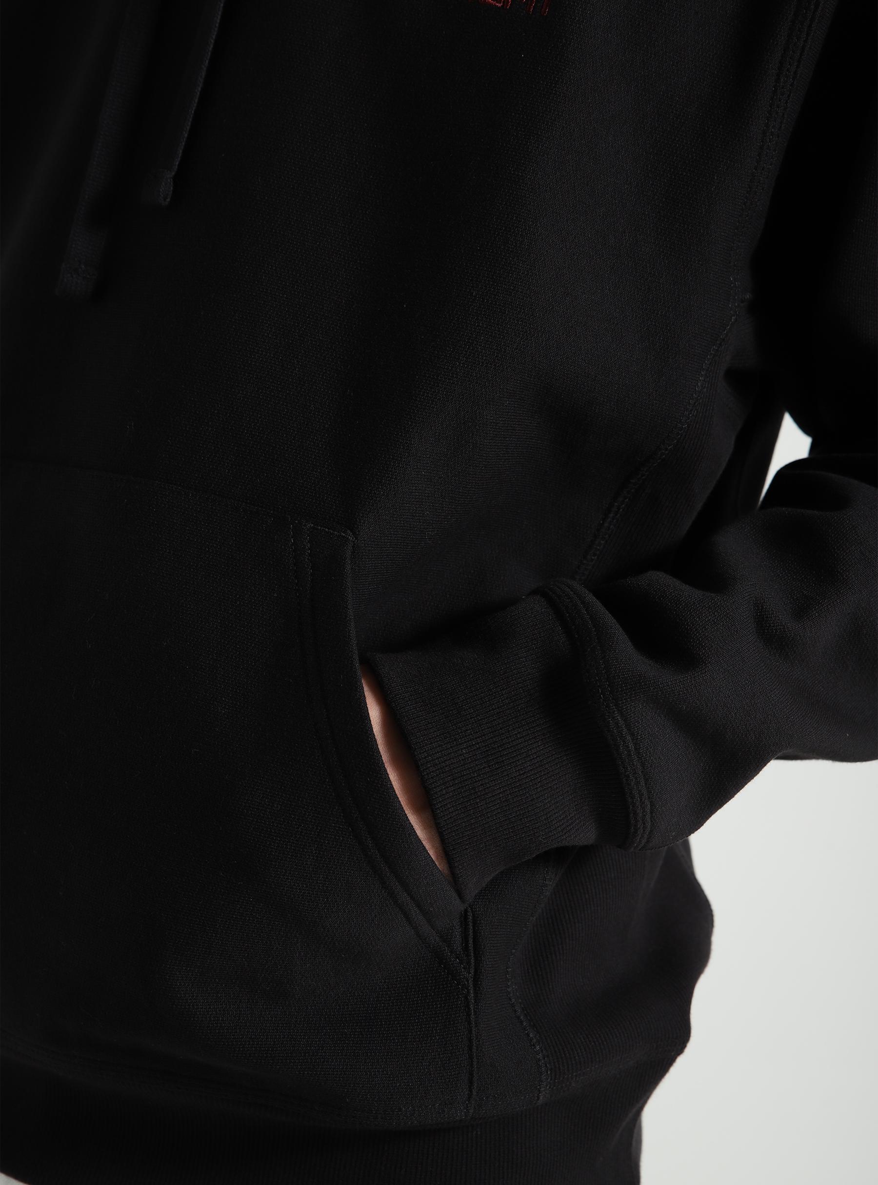 Carhartt WIP Hooded American Script Sweater Black - Freshcotton