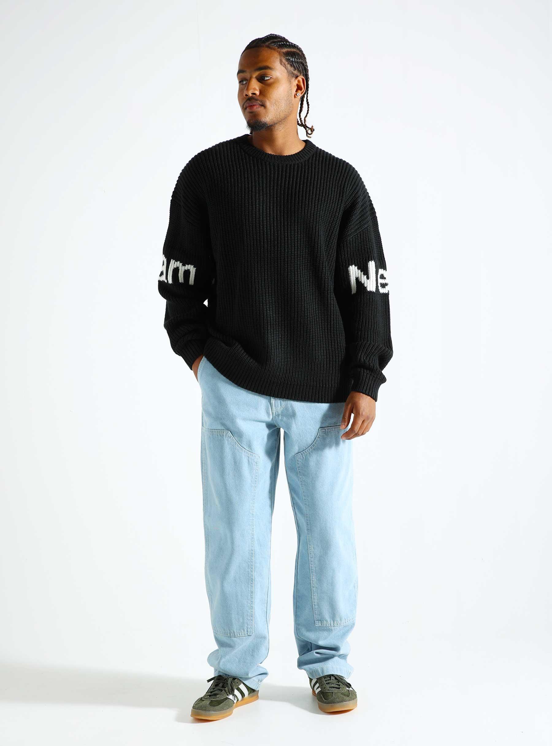 Name Crewneck Knit Black 2402064002