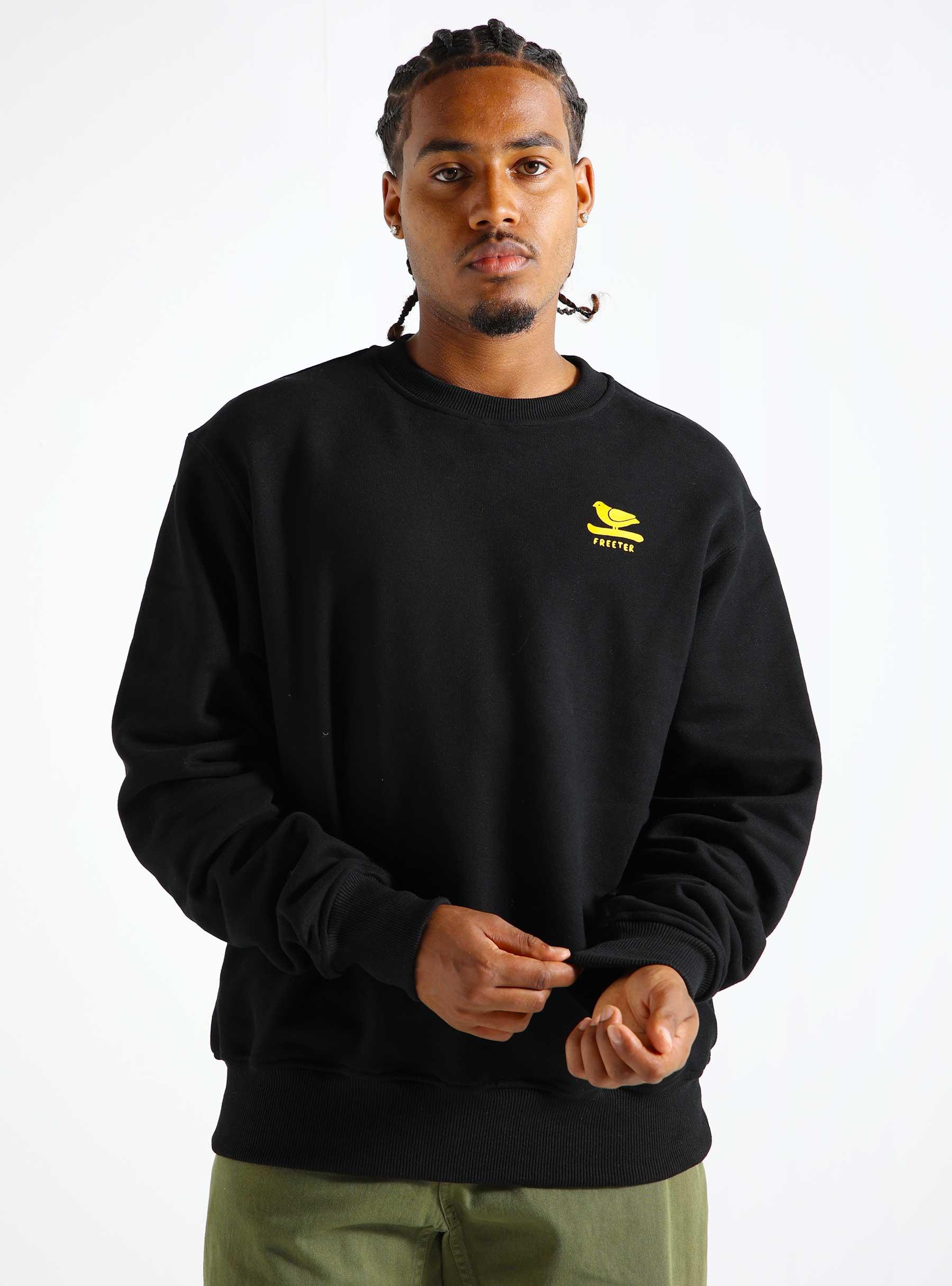 Panel Crewneck Black freeter_aw24_20