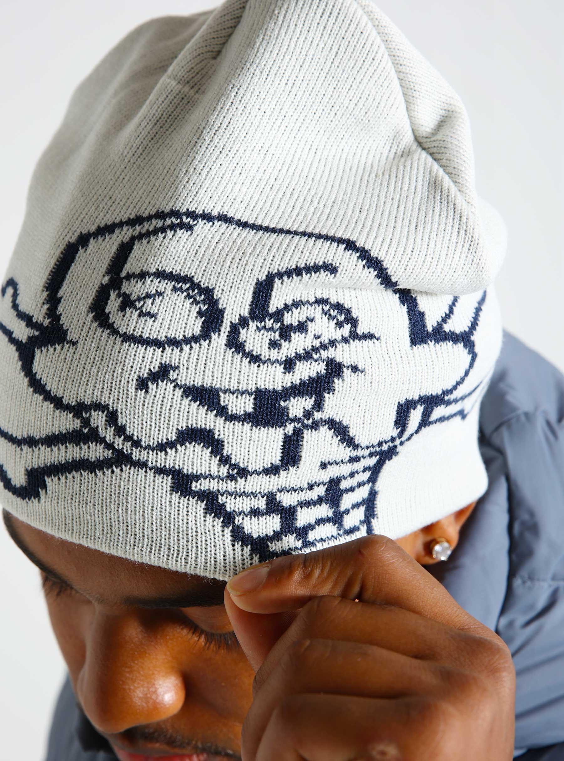 Cones & Bones Beanie White IC24355