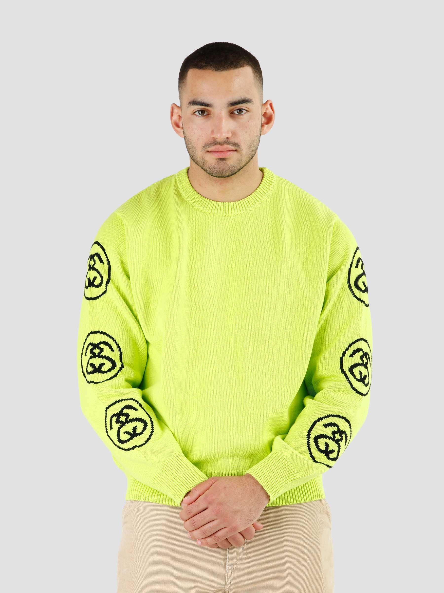 Stussy Ss-Link Sweater Lime - Freshcotton