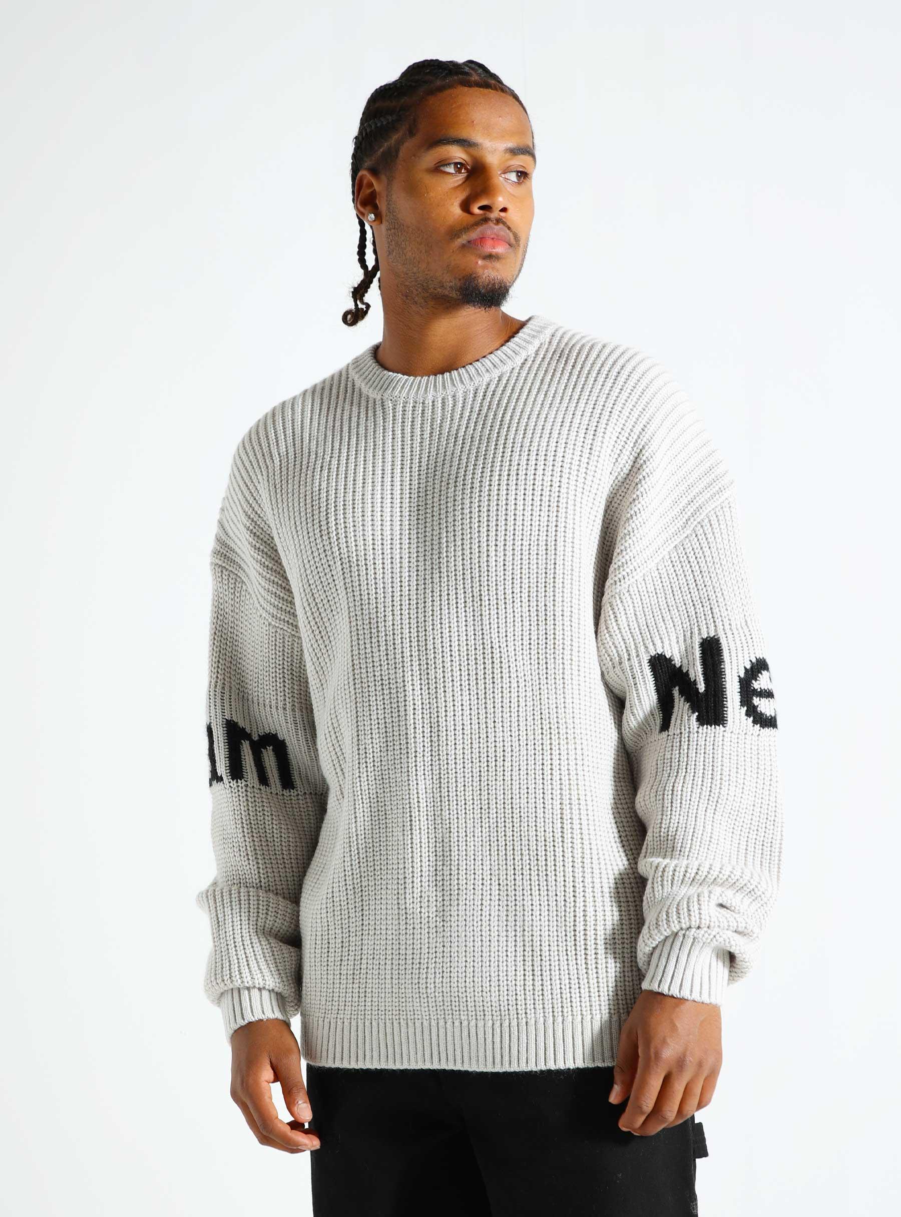 Name Crewneck Knit Grey 2402064001