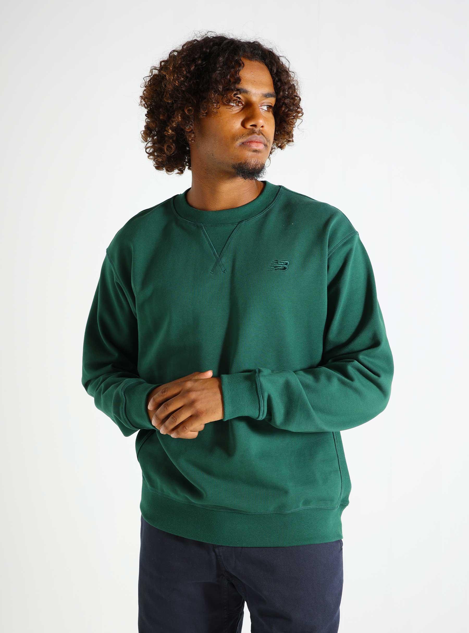 Athletics French Terry Crewneck Nightwatch Green MT41506