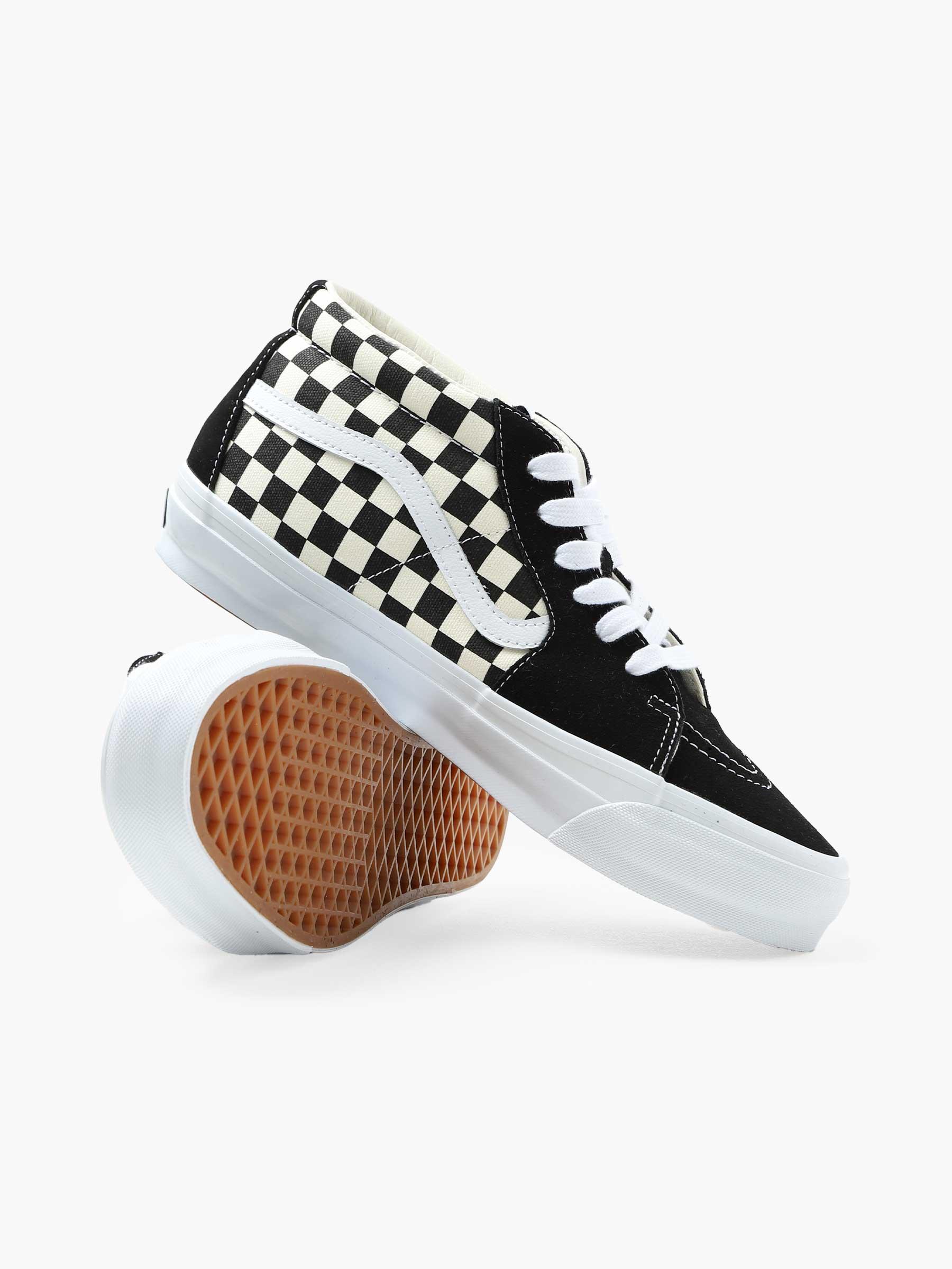 Sk8-Mid Reissue 83 LX Checkerboard Black Off White VN000CQQ2BO1