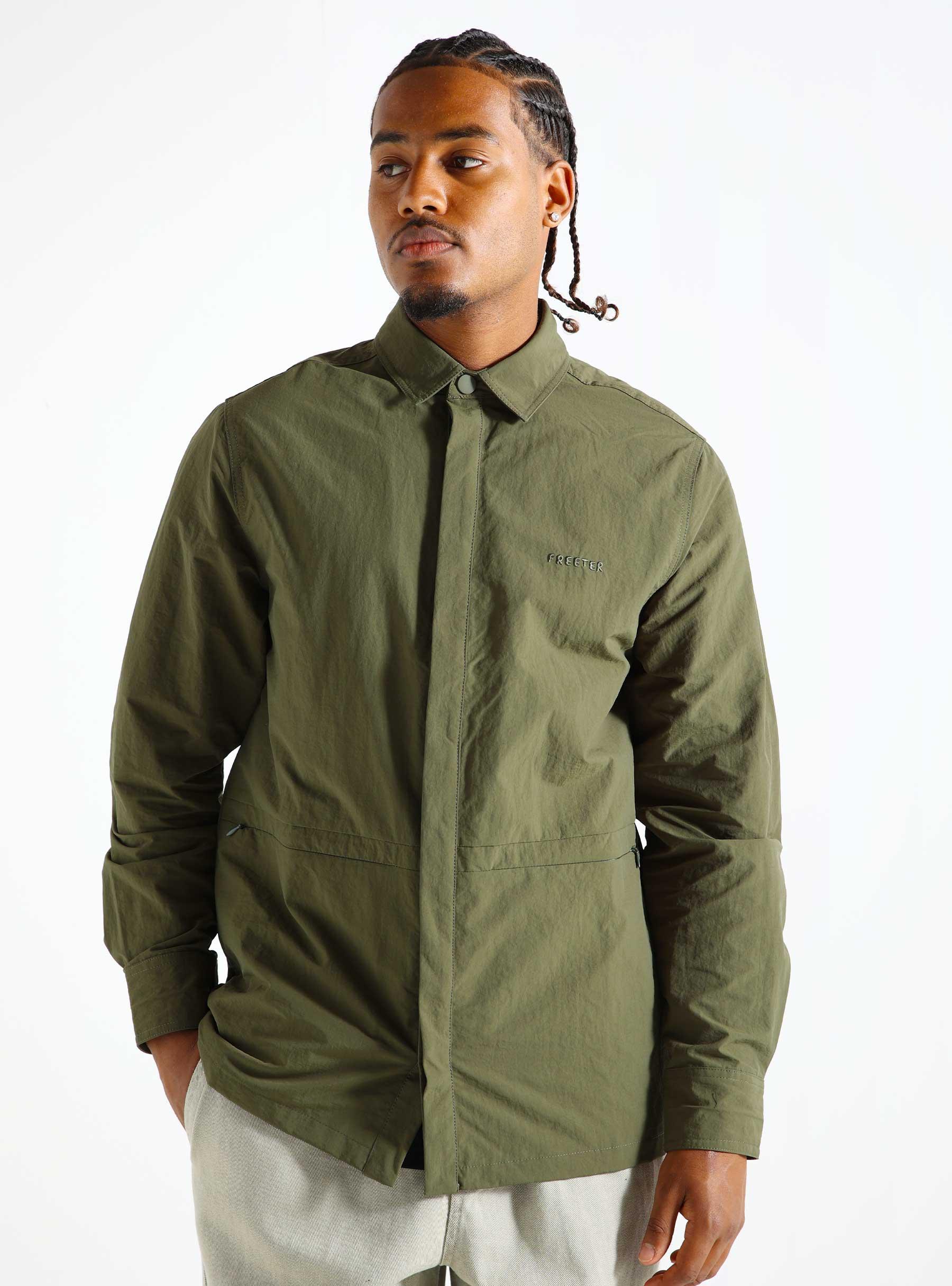 Smart Shirt Forest Green freeter_aw24_12