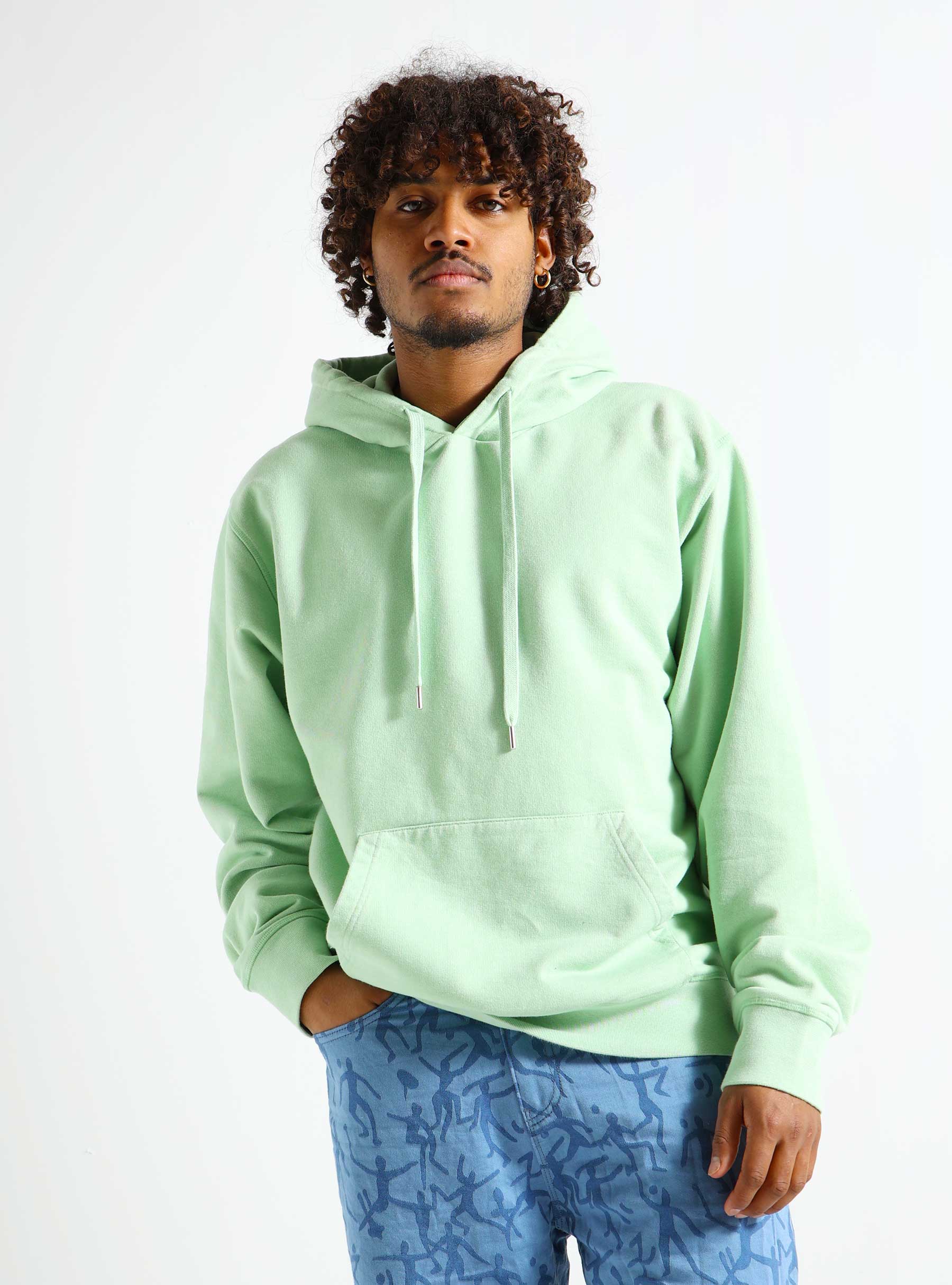 Arte Antwerp Hank Back Runner Hoodie Green SS24-043H