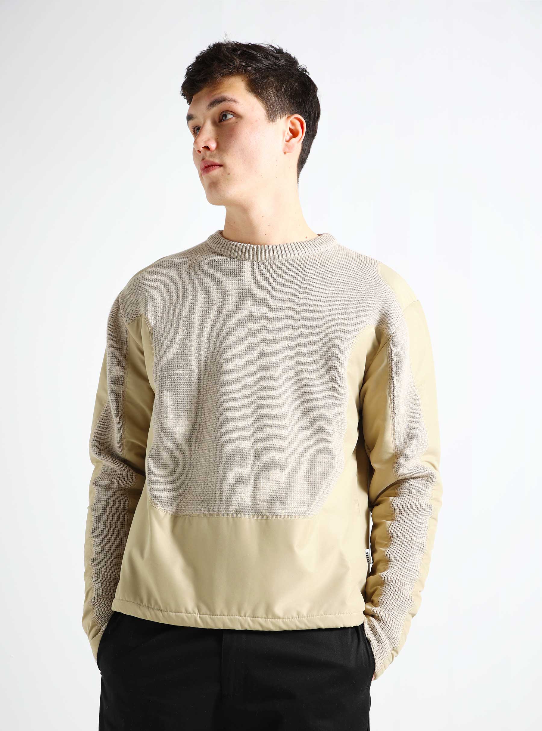 Arte Antwerp Kris Contrast Sweater Cream SS24-091K