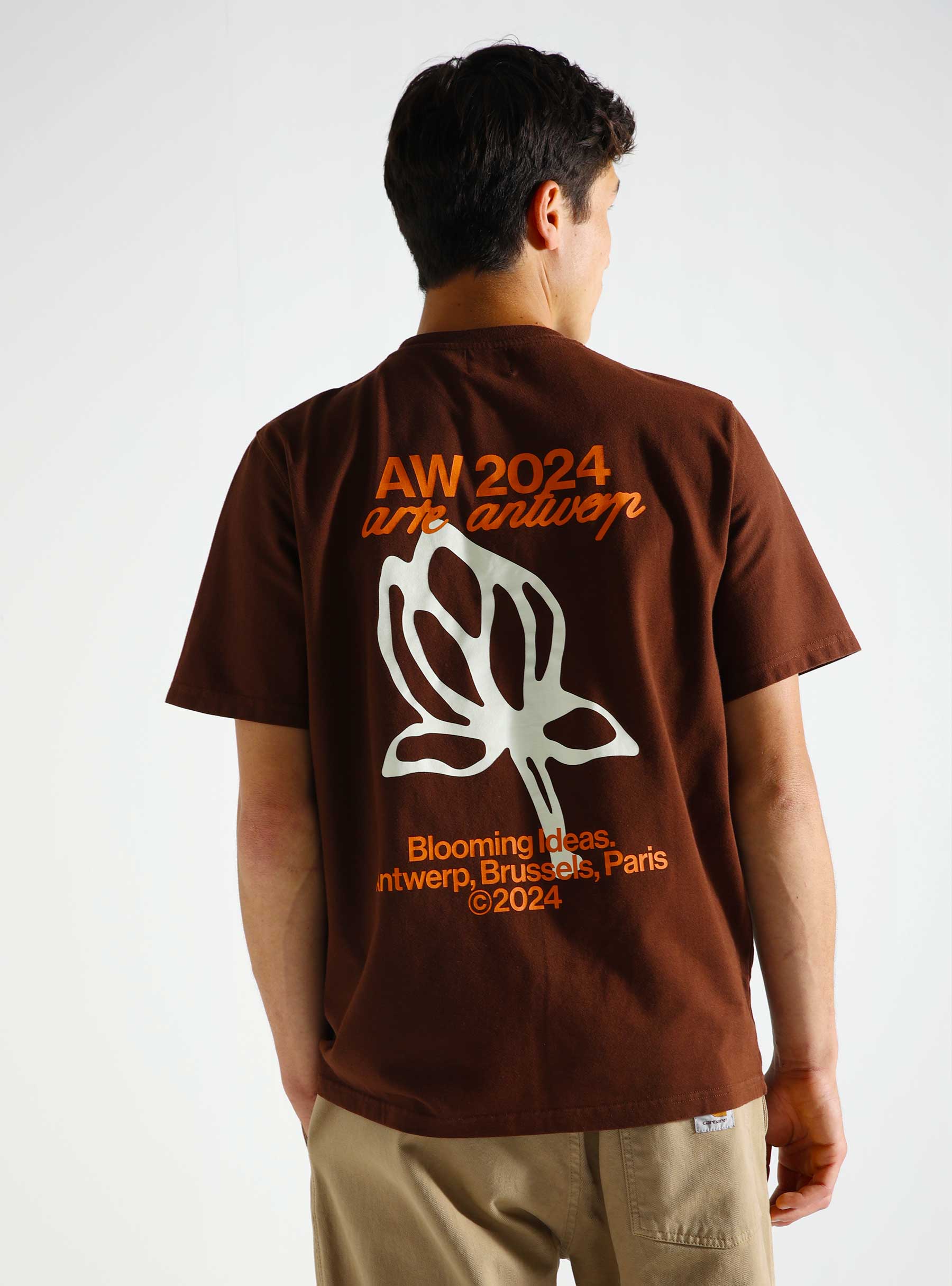 Arte Antwerp Tulip T-shirt Brown AW24-113T