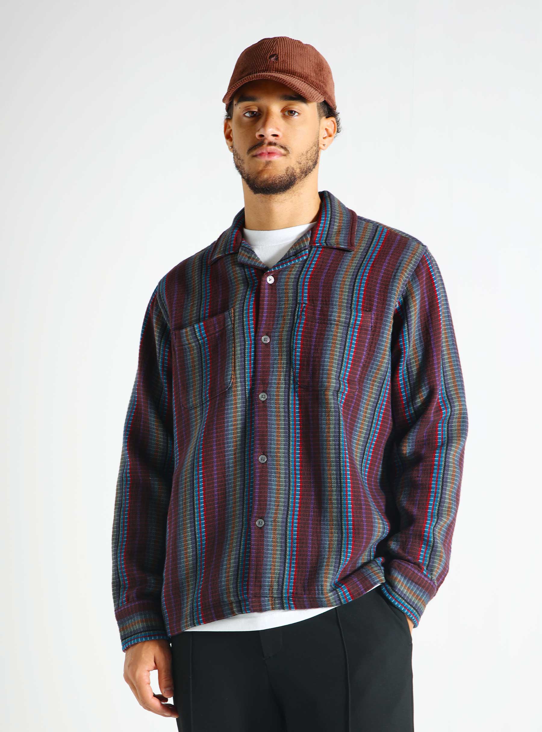 Obey Wanderer Woven Shirt Sepia Multi 181200403-SEP