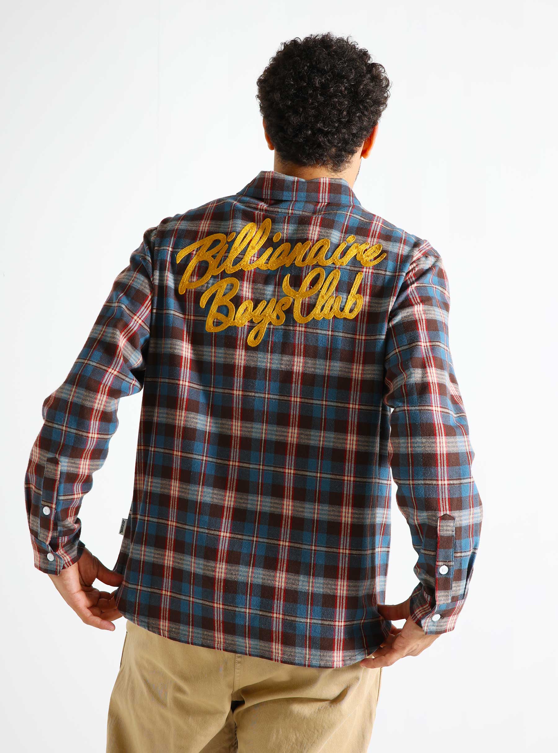 Billionaire Boys Club Longsleeve Check Shirt Brown Check B24322