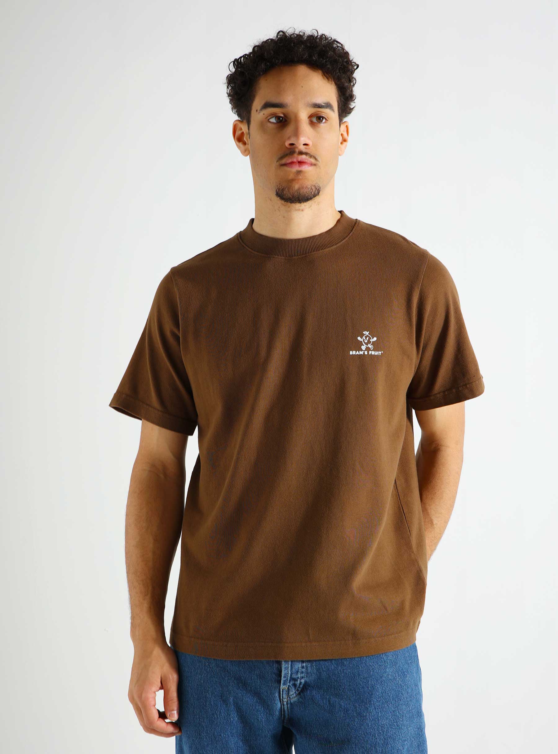 Brams Fruit Lemon Outline T-shirt Brown 290