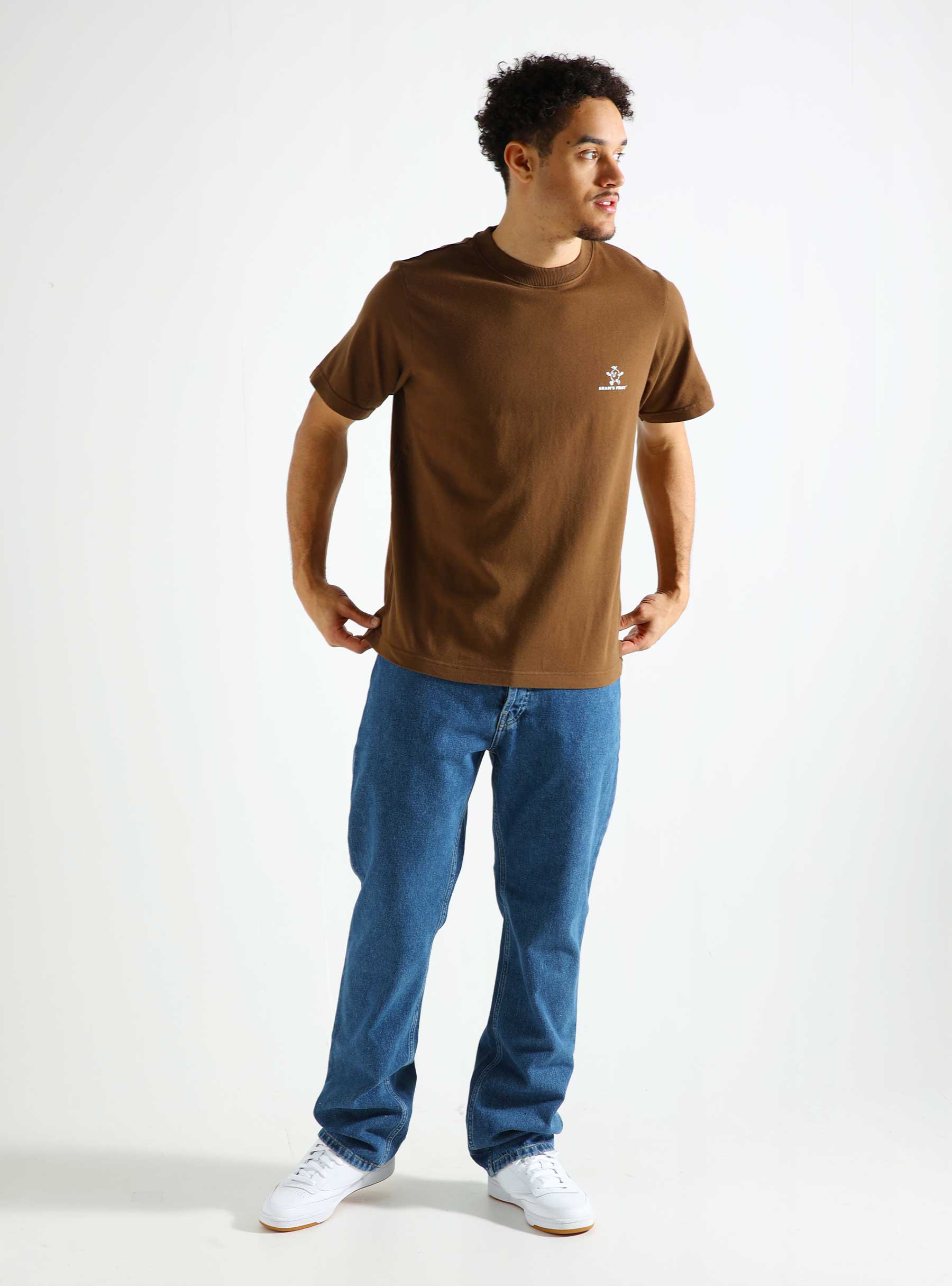 Brams Fruit Lemon Outline T-shirt Brown 290