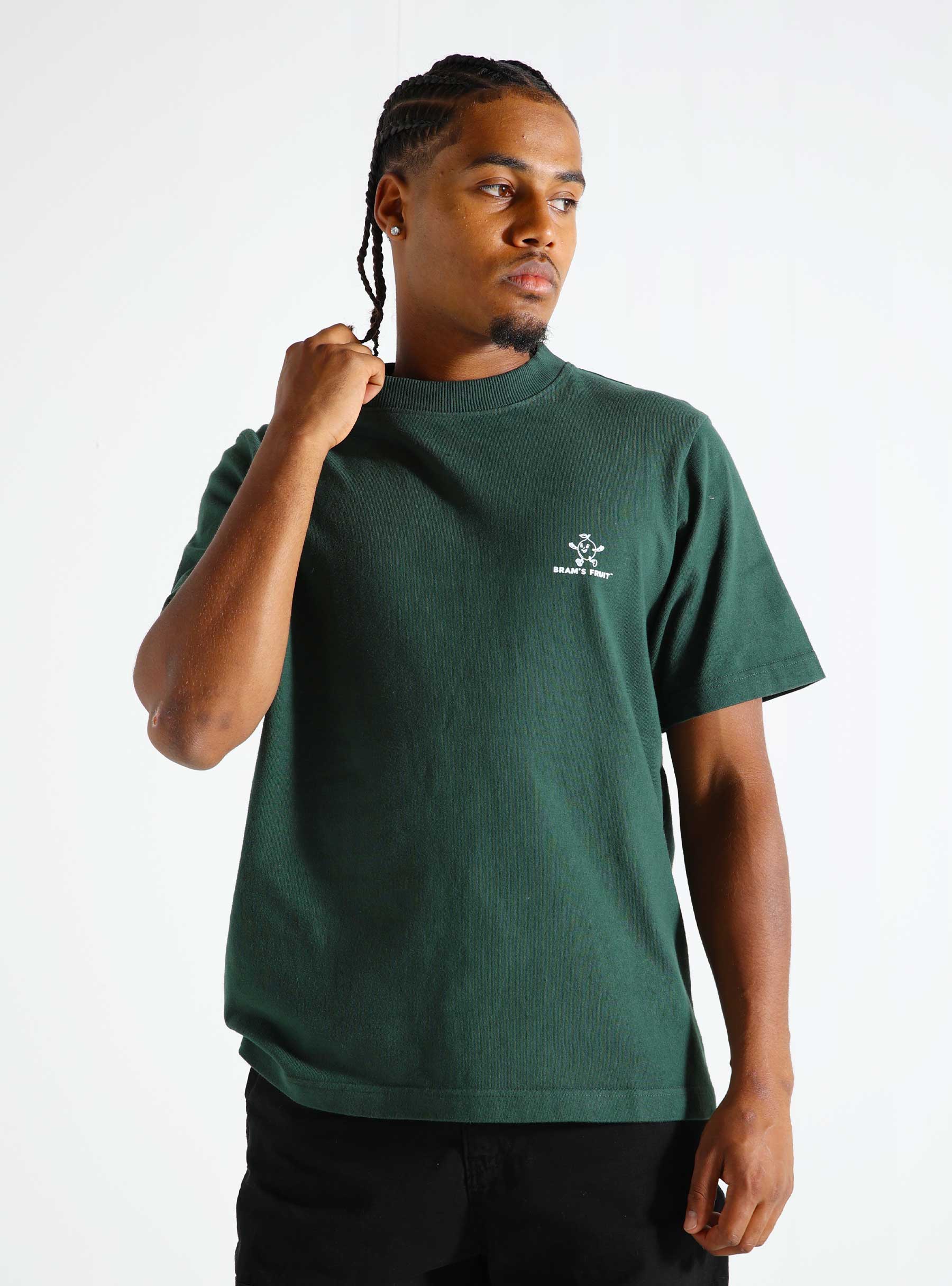 Brams Fruit Outline Logo T-shirt Green 456