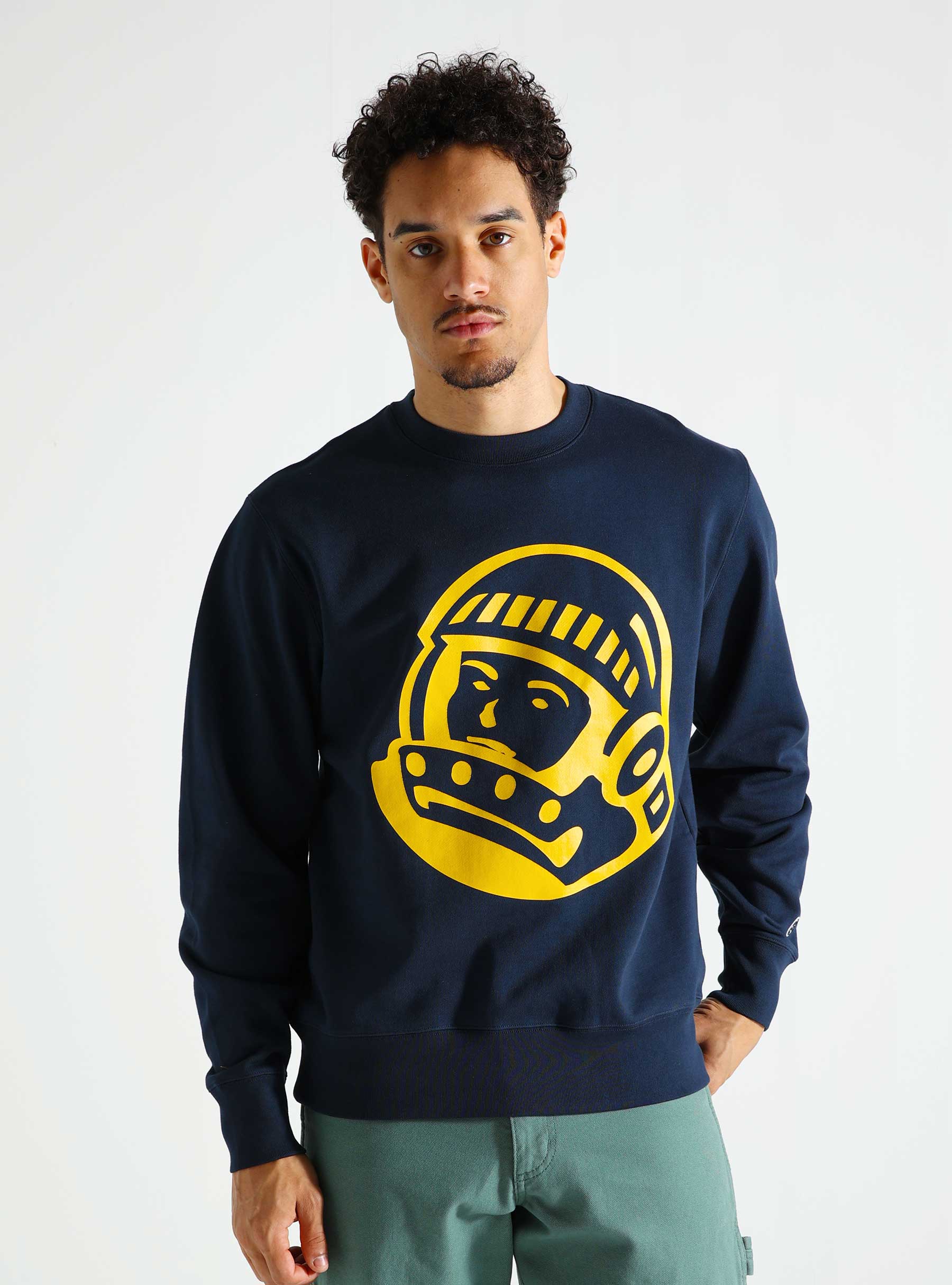 Billionaire Boys Club Helmet Logo Crewneck Navy B24227