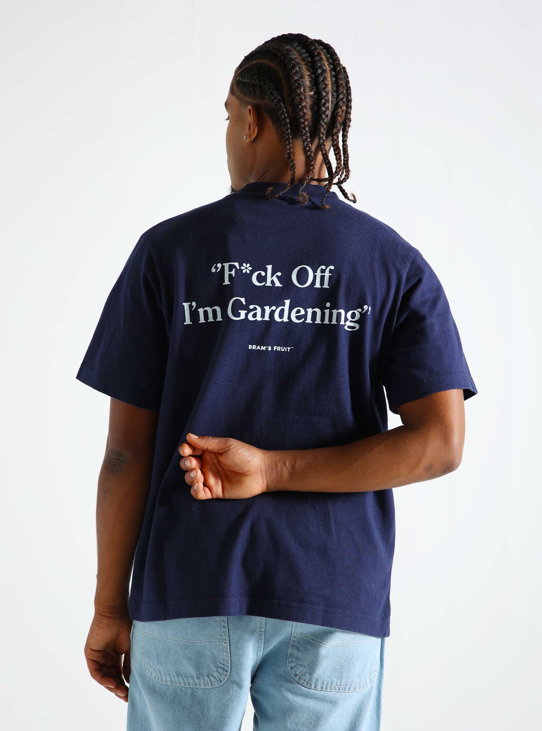 Brams Fruit F*ck Off I'm Gardening T-shirt Navy 398